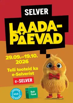 Selver kliendilehe eelvaade alates 29.09.2026
