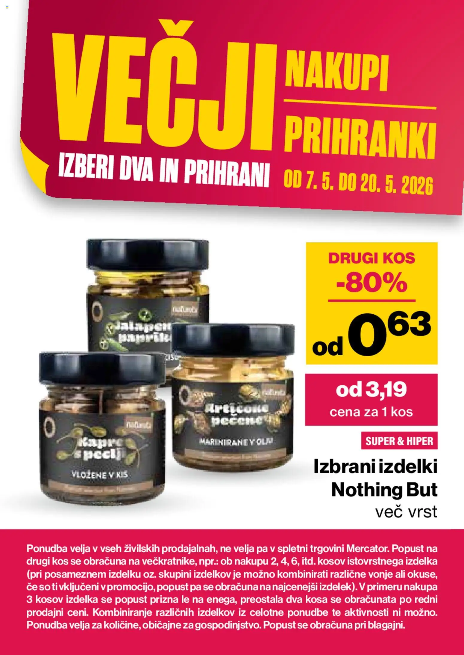 Novi Mercator katalog ponudbe – veljaven od 07.05.2026 | Stran: 36 | Izdelki: Kos, Kis, Olje