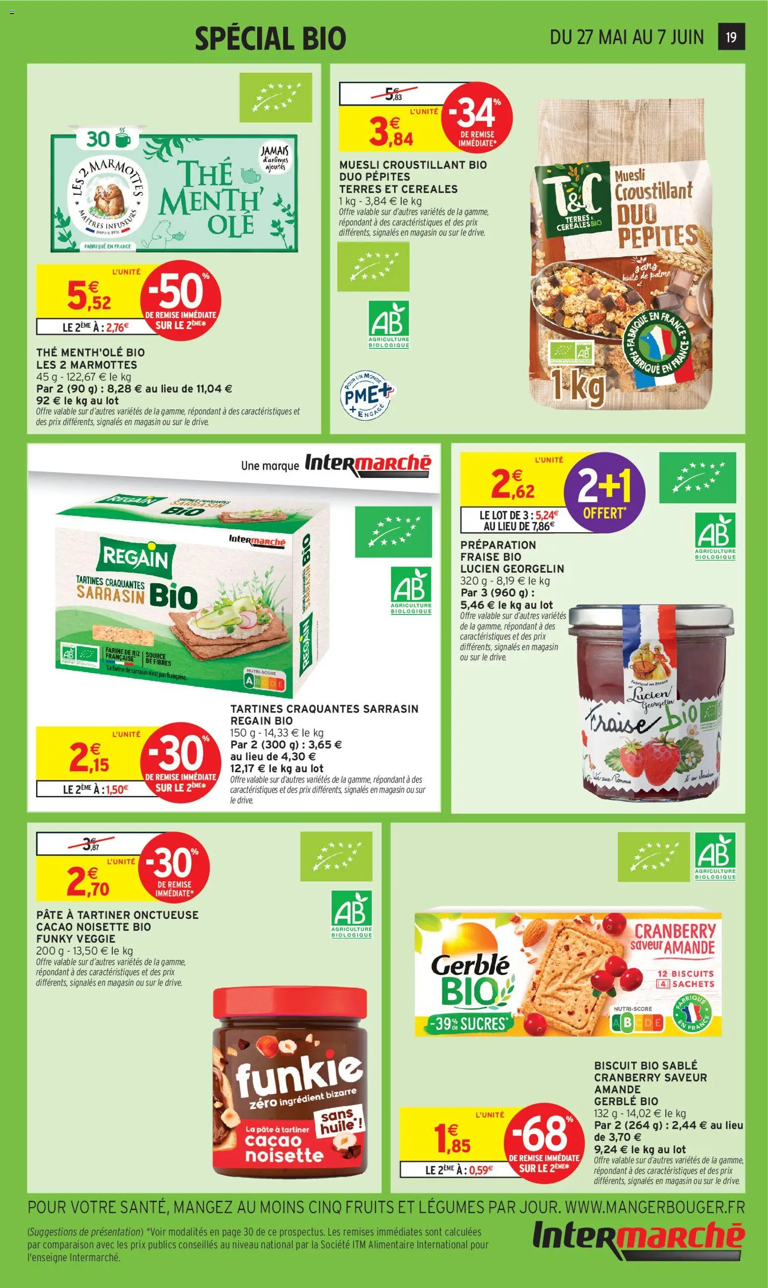 {H1} | Page: 19 | Produits: Fraise, Farine, Pâte à tartiner, Riz