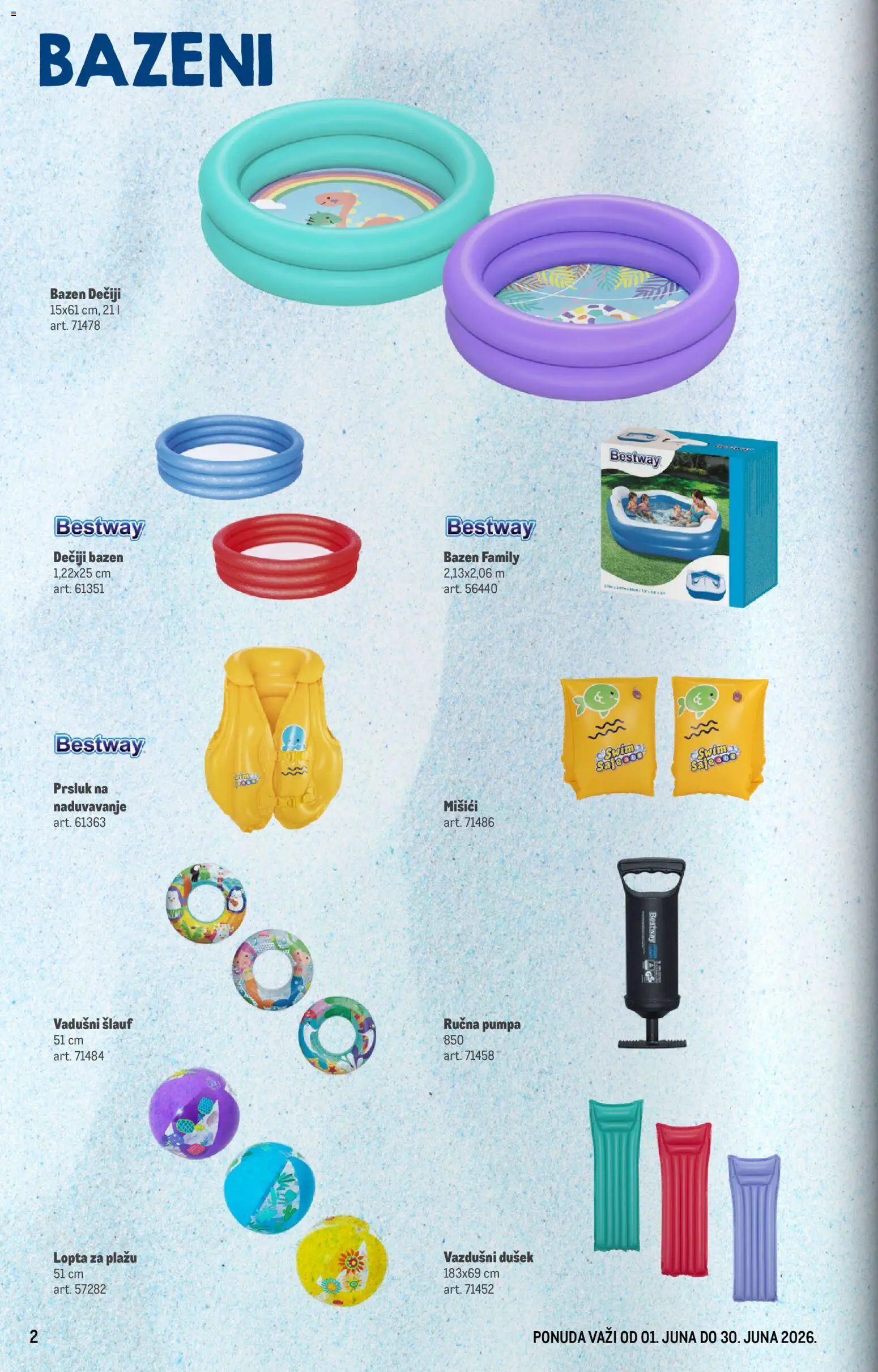 Metro katalog - važi od 01.06.2026 | Strana: 2 | Proizvode: Lopta, Dušek, Prsluk