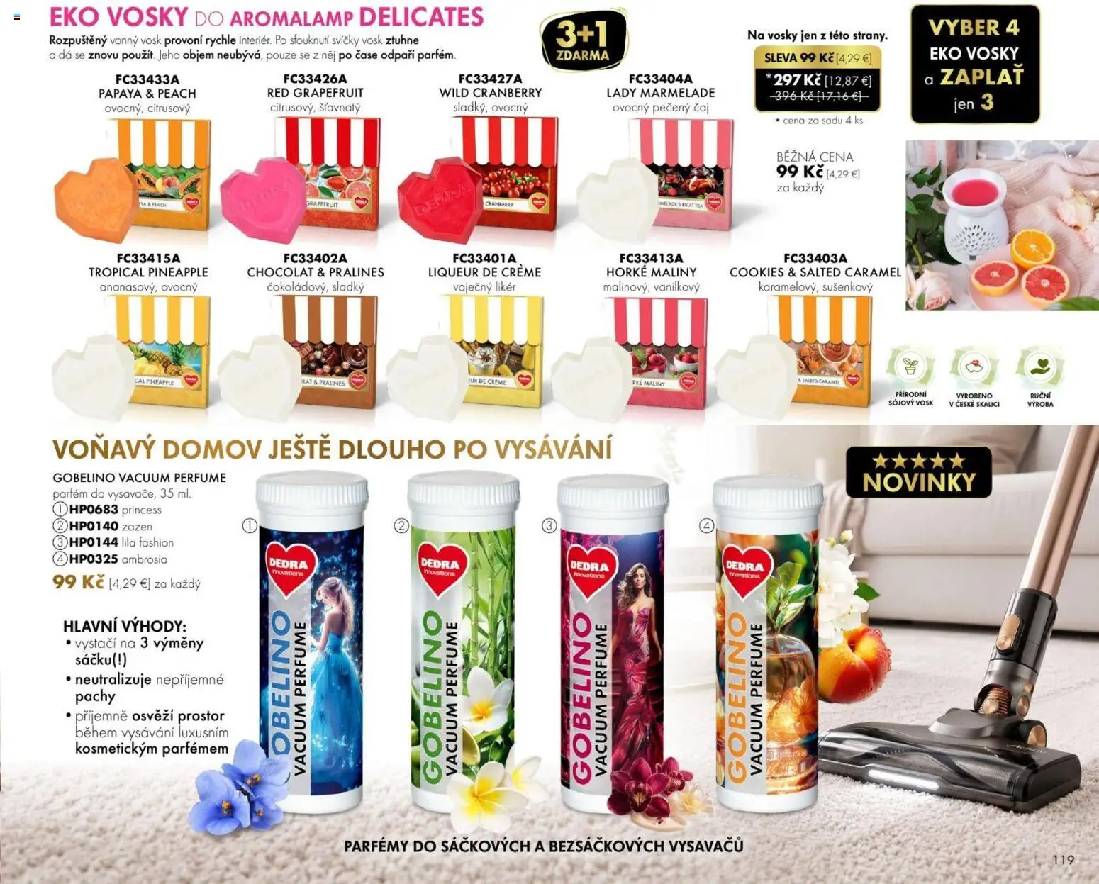 Nové Dedra akcie – leták je platný od 01.08.2026 | Strana: 19 | Produkty: Čaj, Grapefruit, Maliny, Vaječný likér