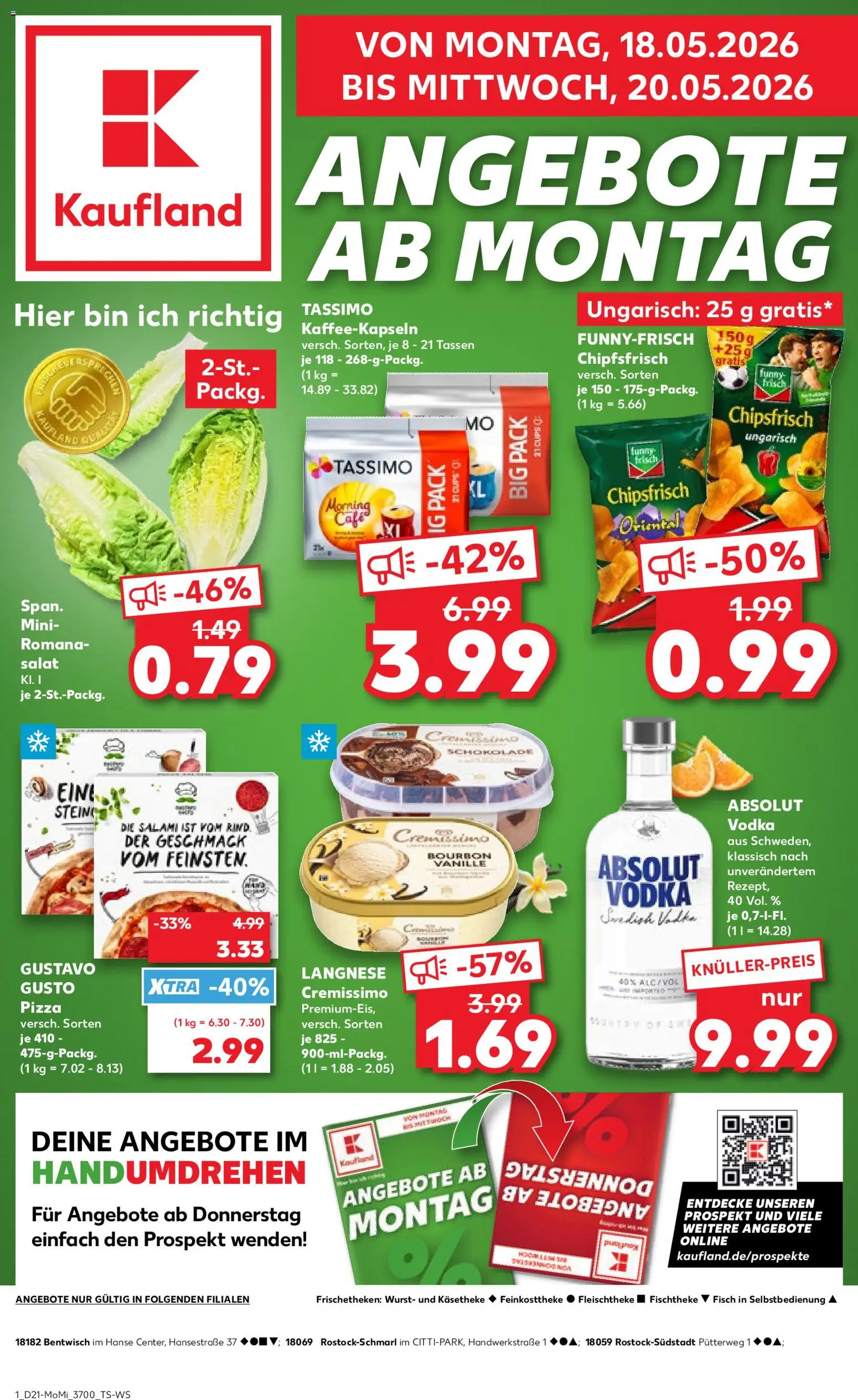 Kaufland Prospekt Rostock	 – gültig ab 18.05.2026 | Seite: 1