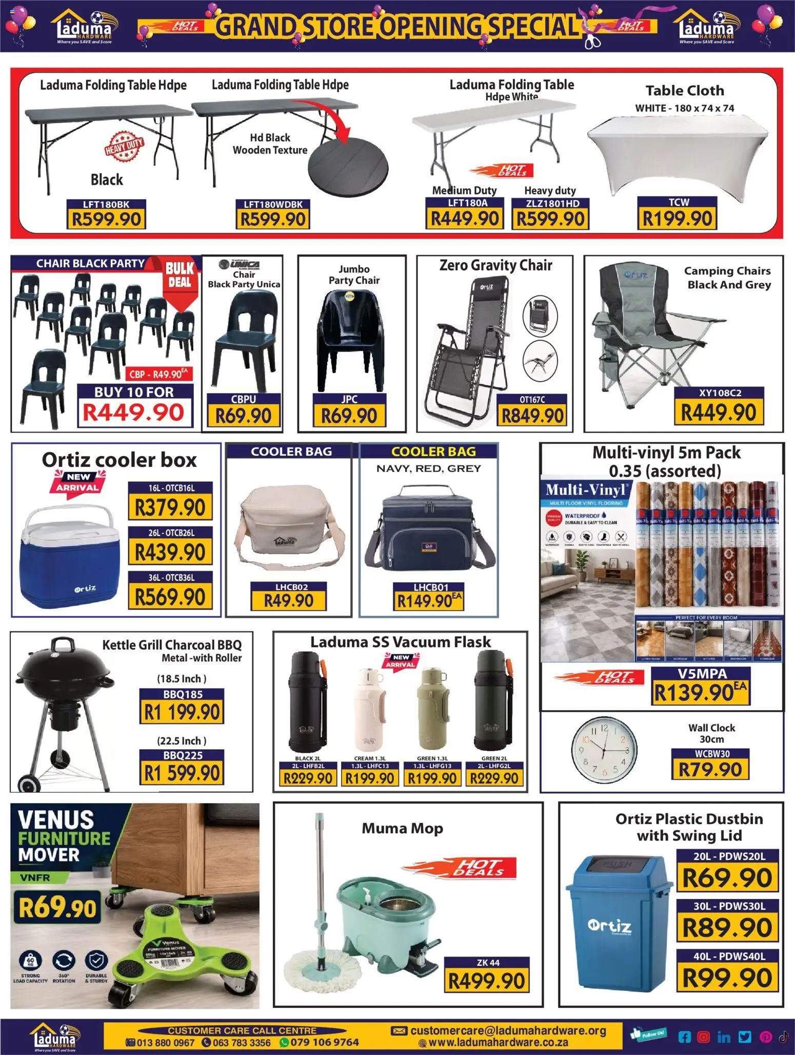 New Laduma Hardware catalogue – valid from 20/08/2026 | Page: 4 | Products: Box, Flask, Clock, Cream