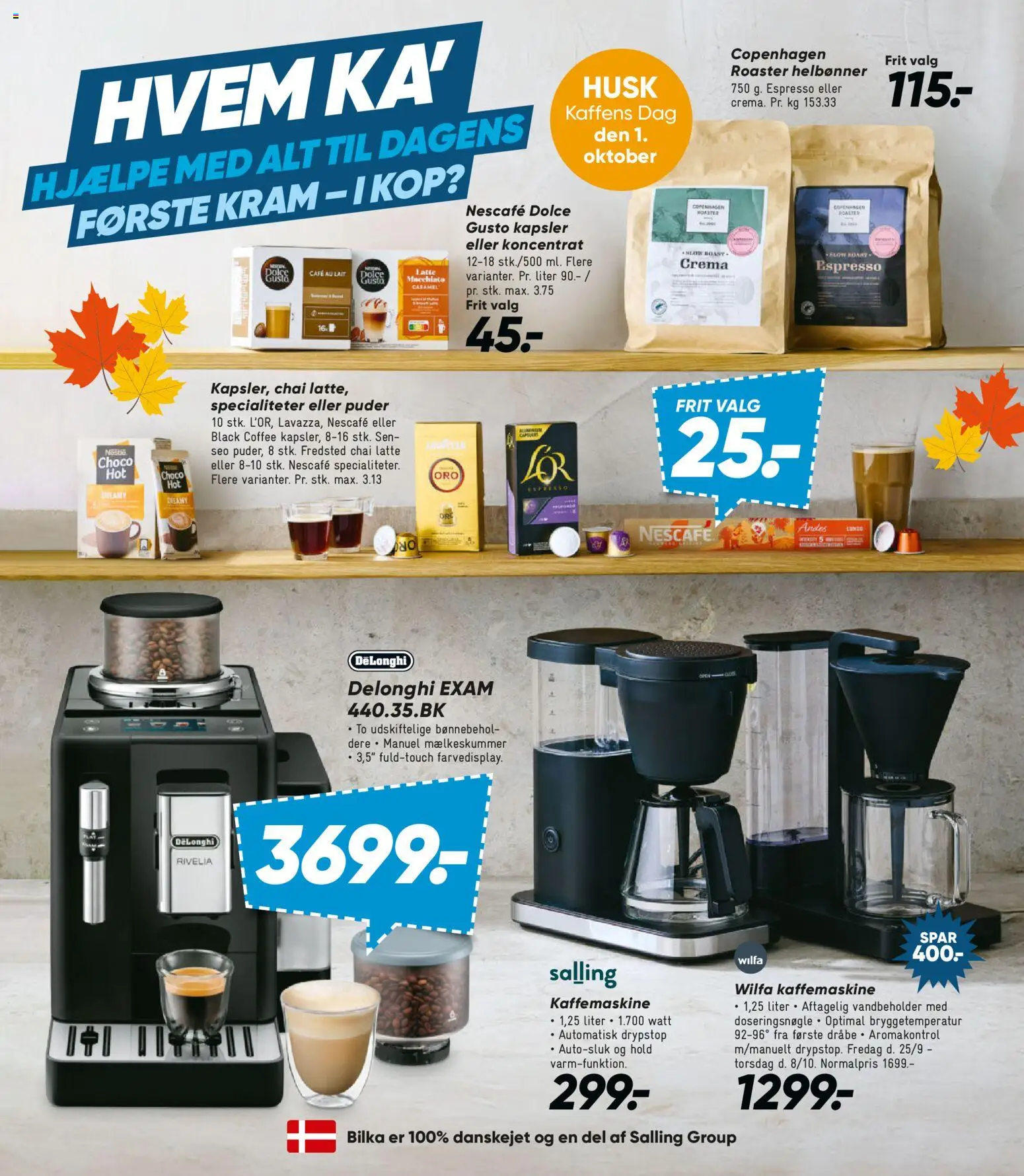 Bilka tilbudsavis – gyldig fra 25/09/2026 | Side: 22 | Produkter: Specialiteter, Kaffemaskine