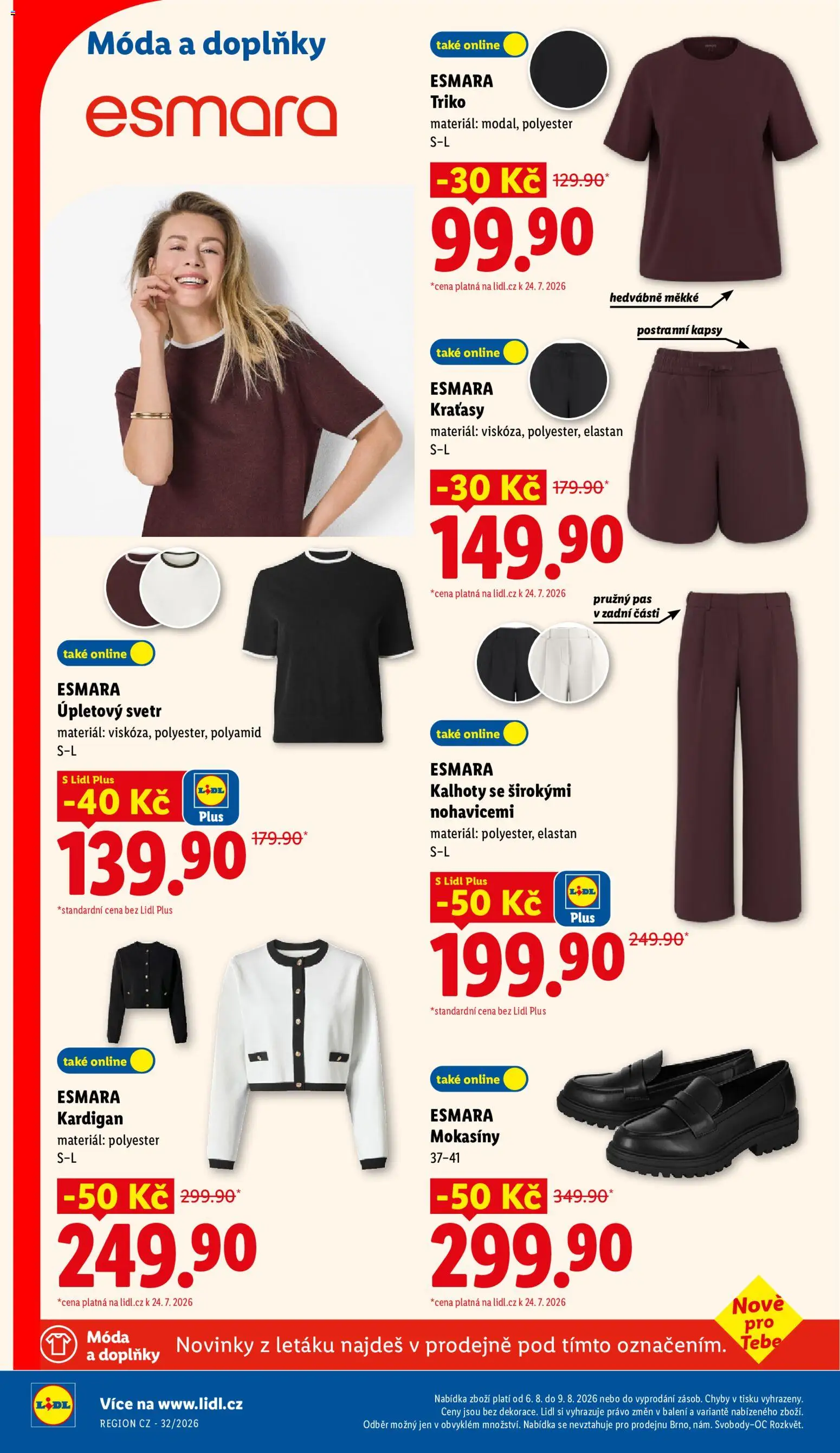 Lidl leták od 06.08.2026 | Strana: 36 | Produkty: Svetr, Kalhoty, Kraťasy, Mokasíny