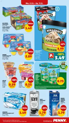 Penny Prospekt ab 02.11.2026 gültig | Seite: 9 | Produkte: Froop, Joghurt, Ben & Jerry's, Oatly