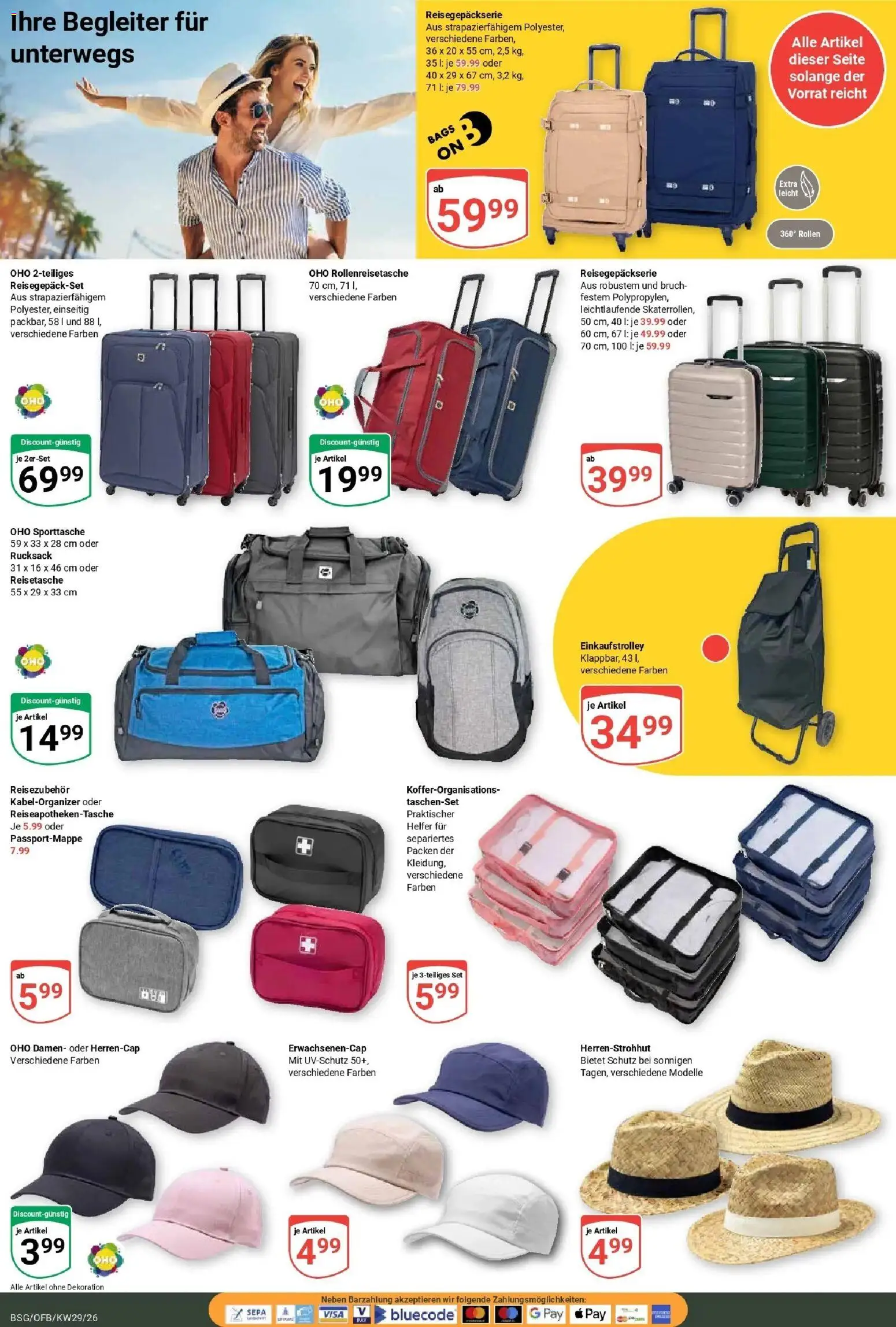 Globus Prospekt Braunschweig – gültig ab 13.07.2026 | Seite: 20 | Produkte: Rucksack, Reisetasche