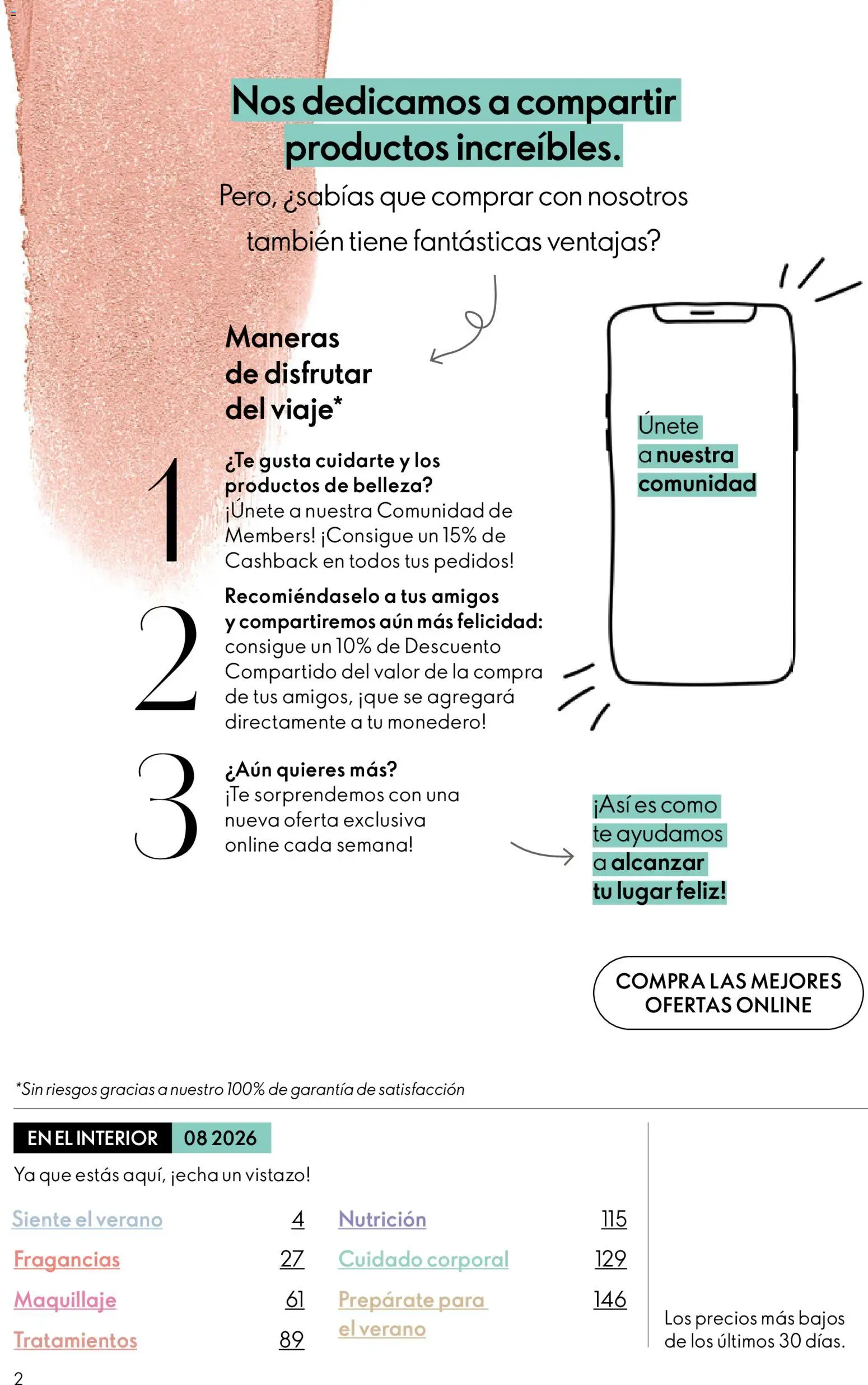 Oriflame - Catálogo Campaña 8 │ válido desde el 03.06.2026 | Página: 2 | Productos: Maquillaje, Té