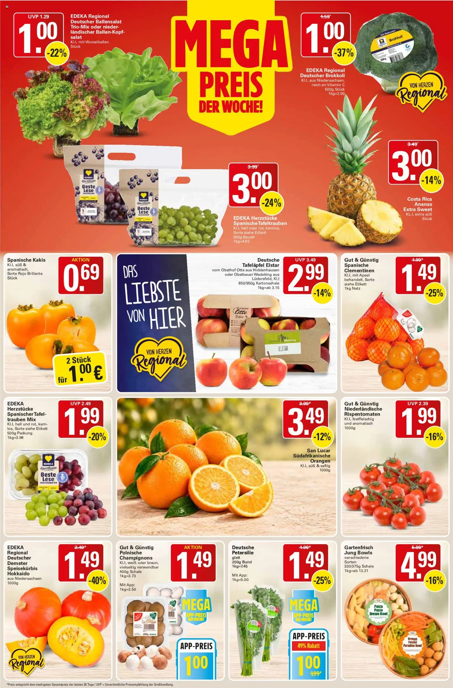 WEZ Prospekt – gültig ab 26.10.2026 | Seite: 4 | Produkte: Trauben, Petersilie, Pasta, Reis