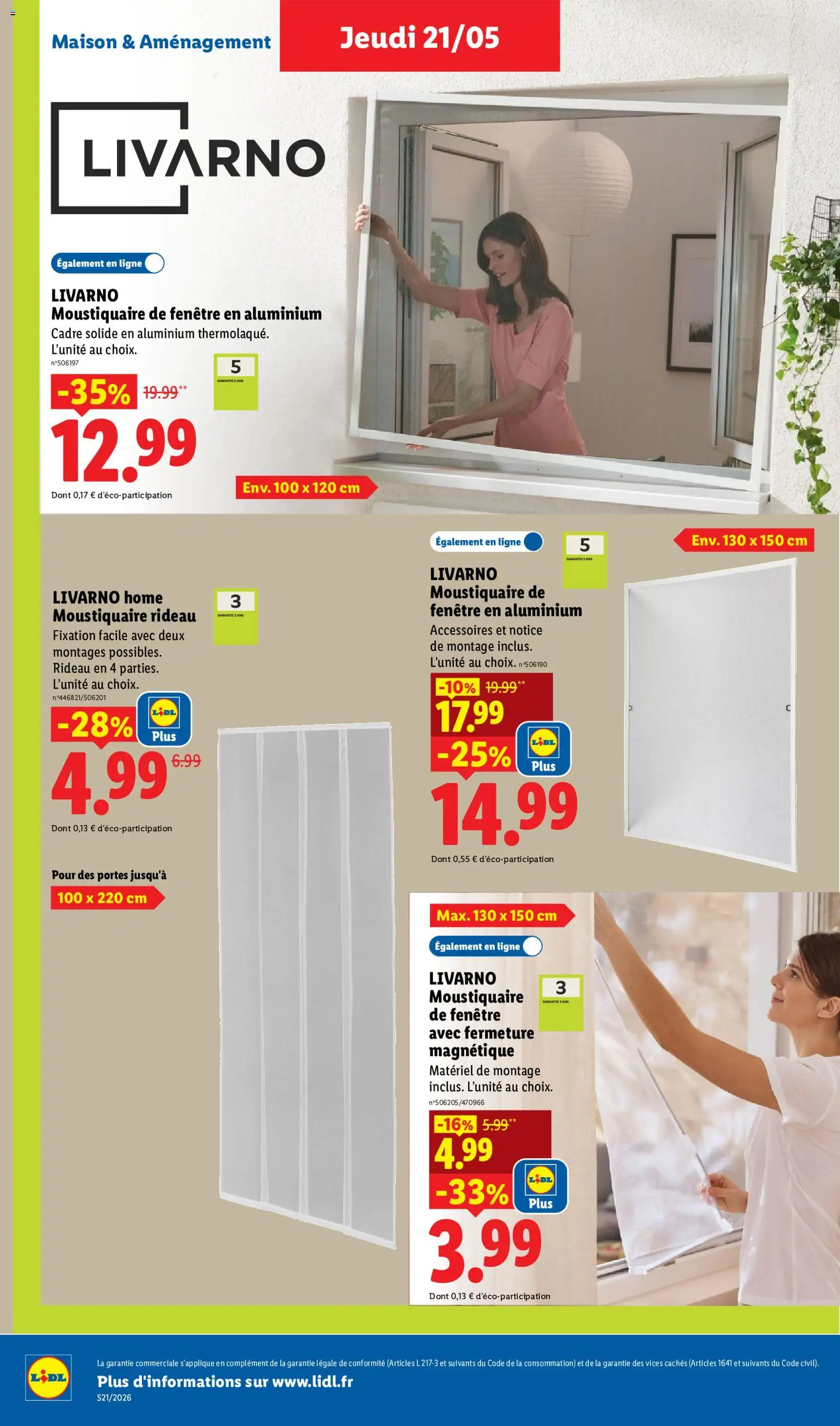 {H1} | Page: 28 | Produits: Moustiquaire, Portes, Rideau, Cadre