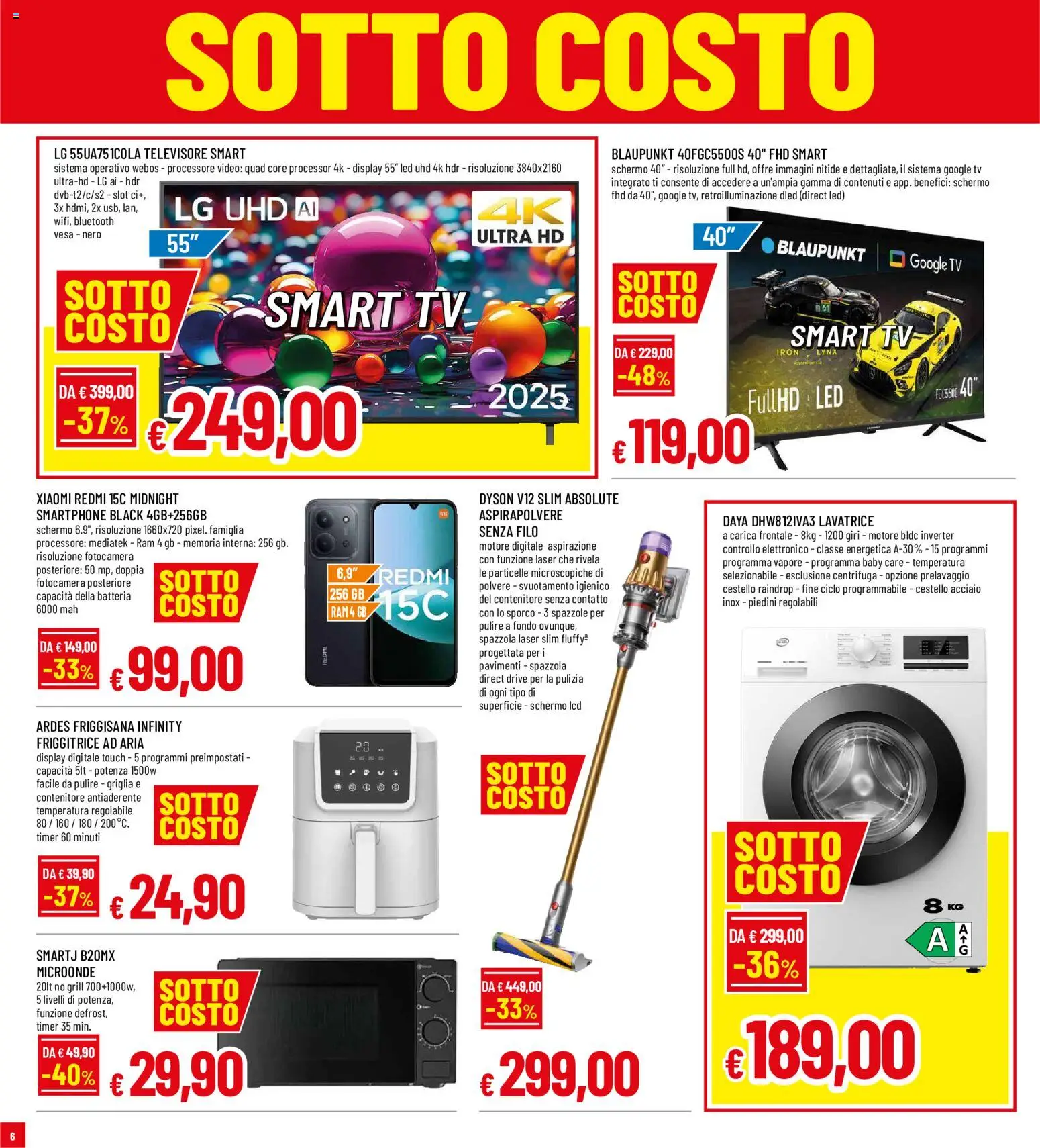 Volantino Famila del 14/09/2026 | Pagina: 6 | Prodotti: Friggitrice ad aria, Video, Fotocamera, Aspirapolvere