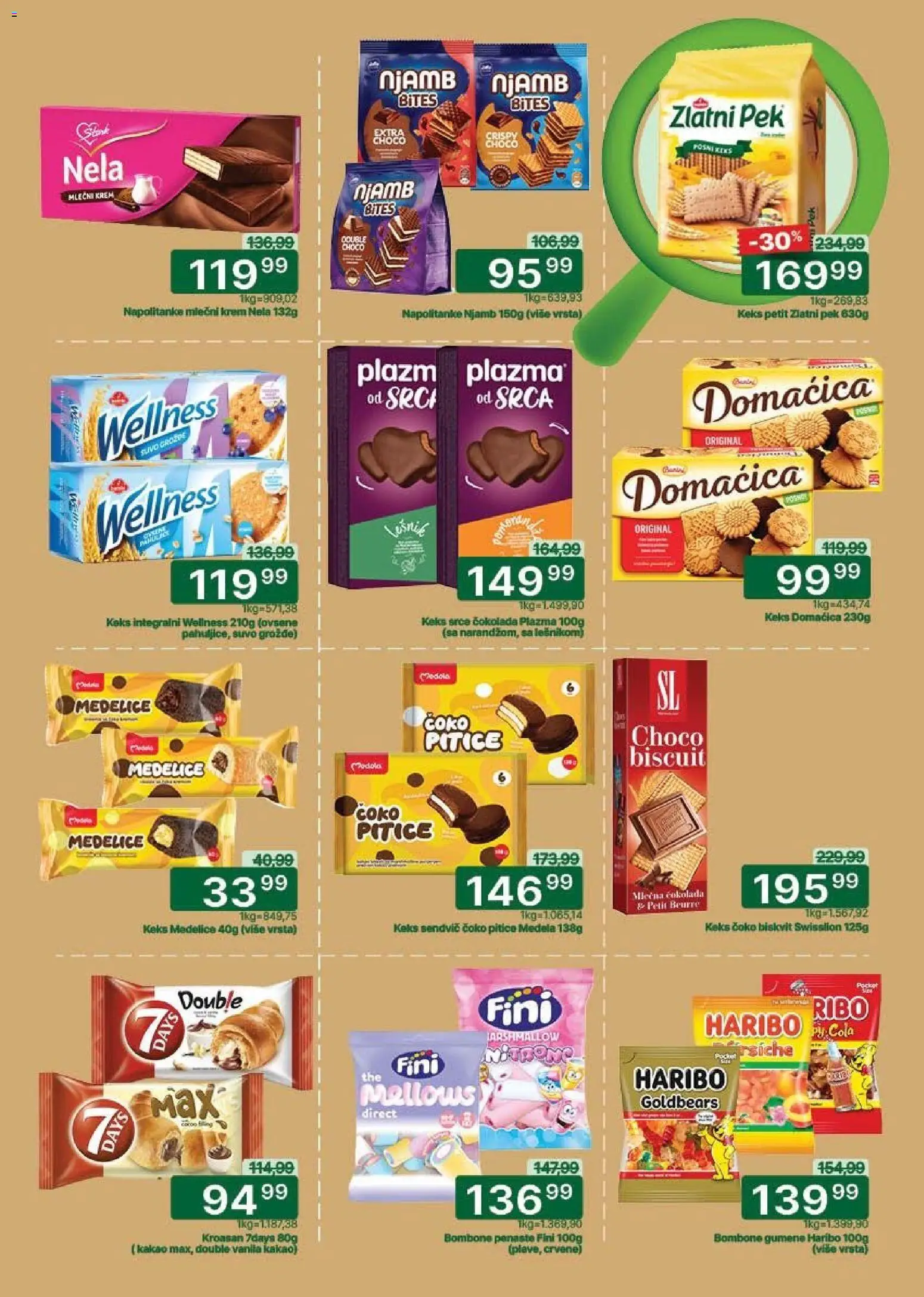 Univerexport katalog - važi od 27.04.2026 | Strana: 19 | Proizvode: Keks, Haribo, Domaćica, Čokolada