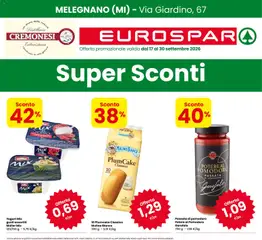 Anteprima del volantino Eurospar volantino Melegnano valido a partire dal 17/09/2026
