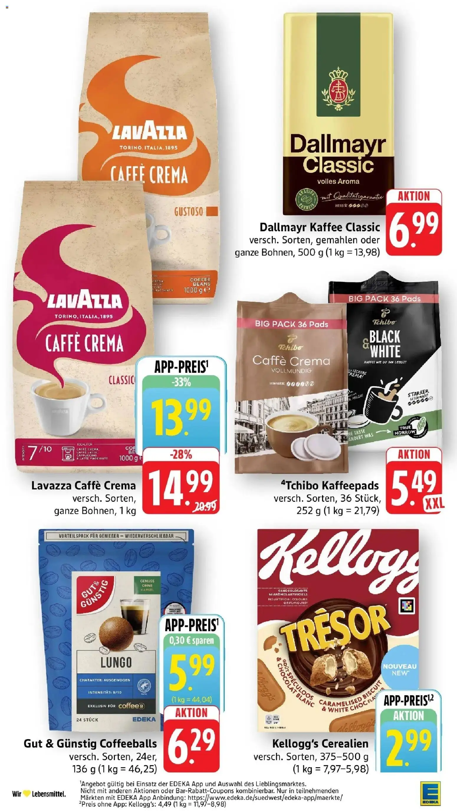 Edeka Prospekt Ulm-Lehr – gültig ab 01.06.2026 | Seite: 24 | Produkte: Lavazza, Kaffeepads, Kaffee, Dallmayr