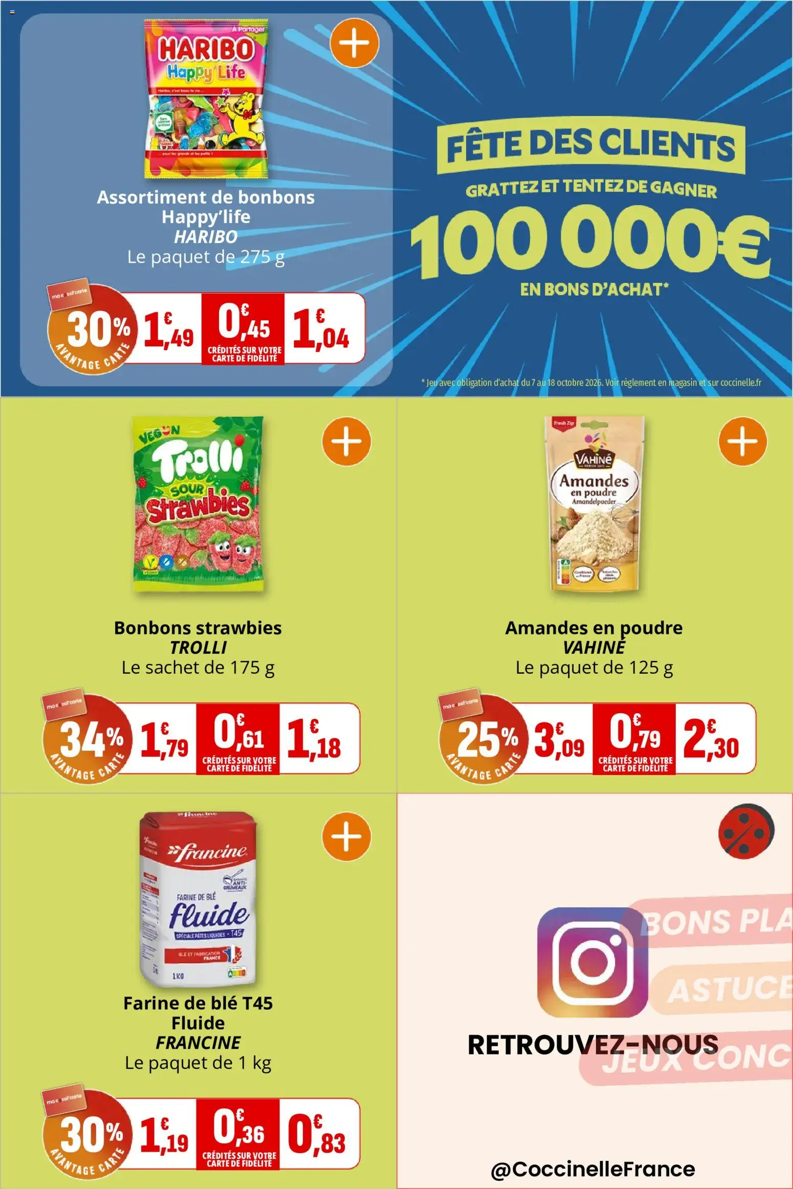 {H1} | Page: 23 | Produits: Farine de ble, Amandes en poudre, Bonbons, Amandes