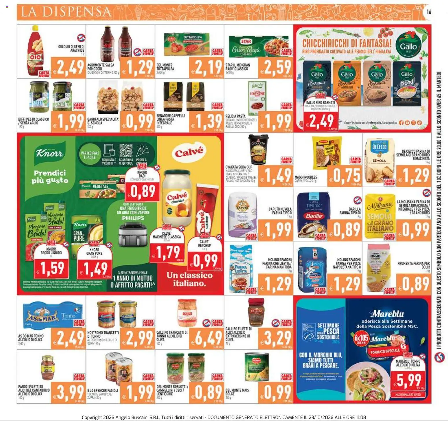 Volantino PIM Supermercati del 23/10/2026 | Pagina: 16