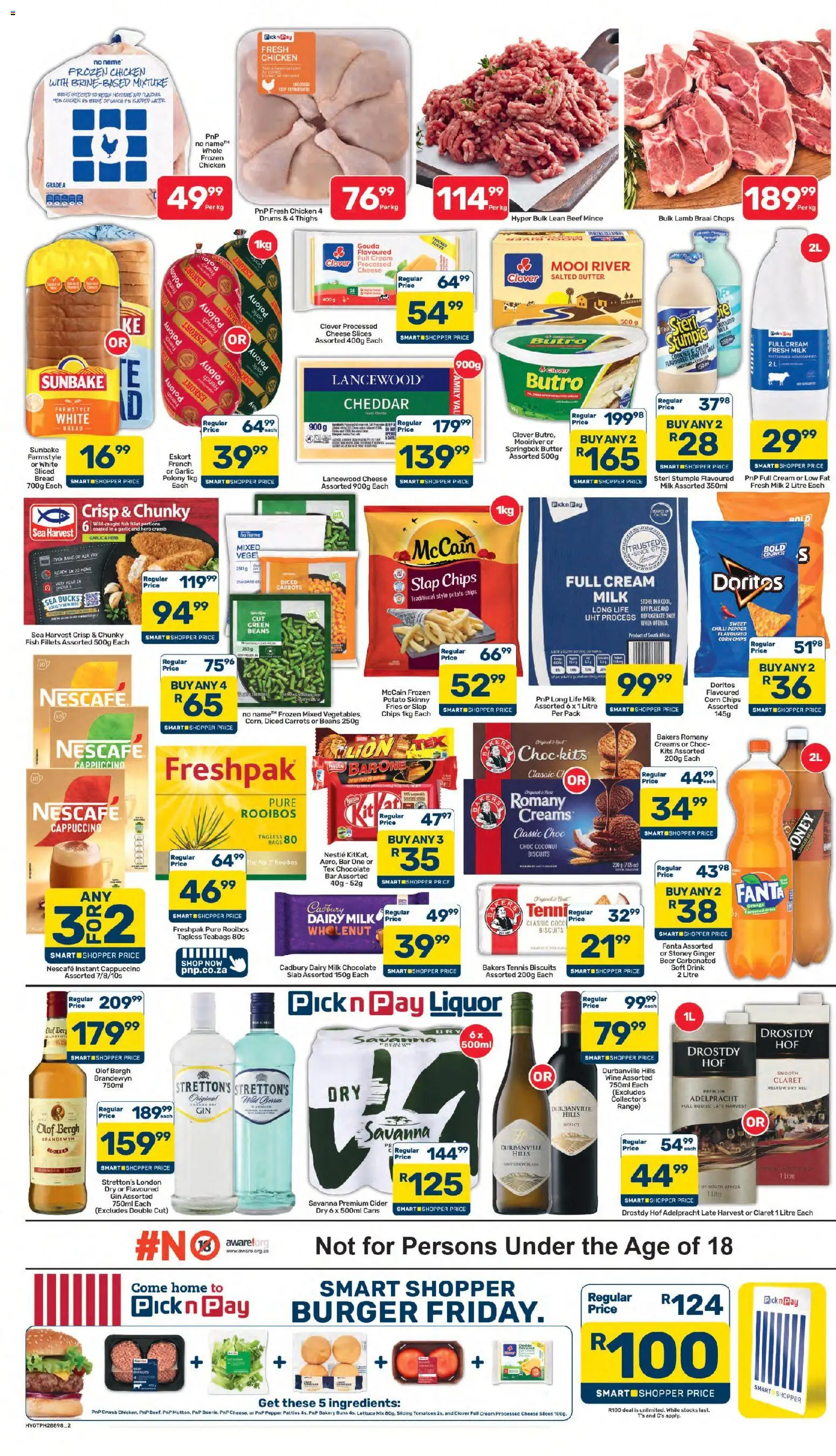 New Pick n Pay catalogue – valid from 07/10/2026 | Page: 2 | Products: Beans, Chocolate, Fish, Garlic
