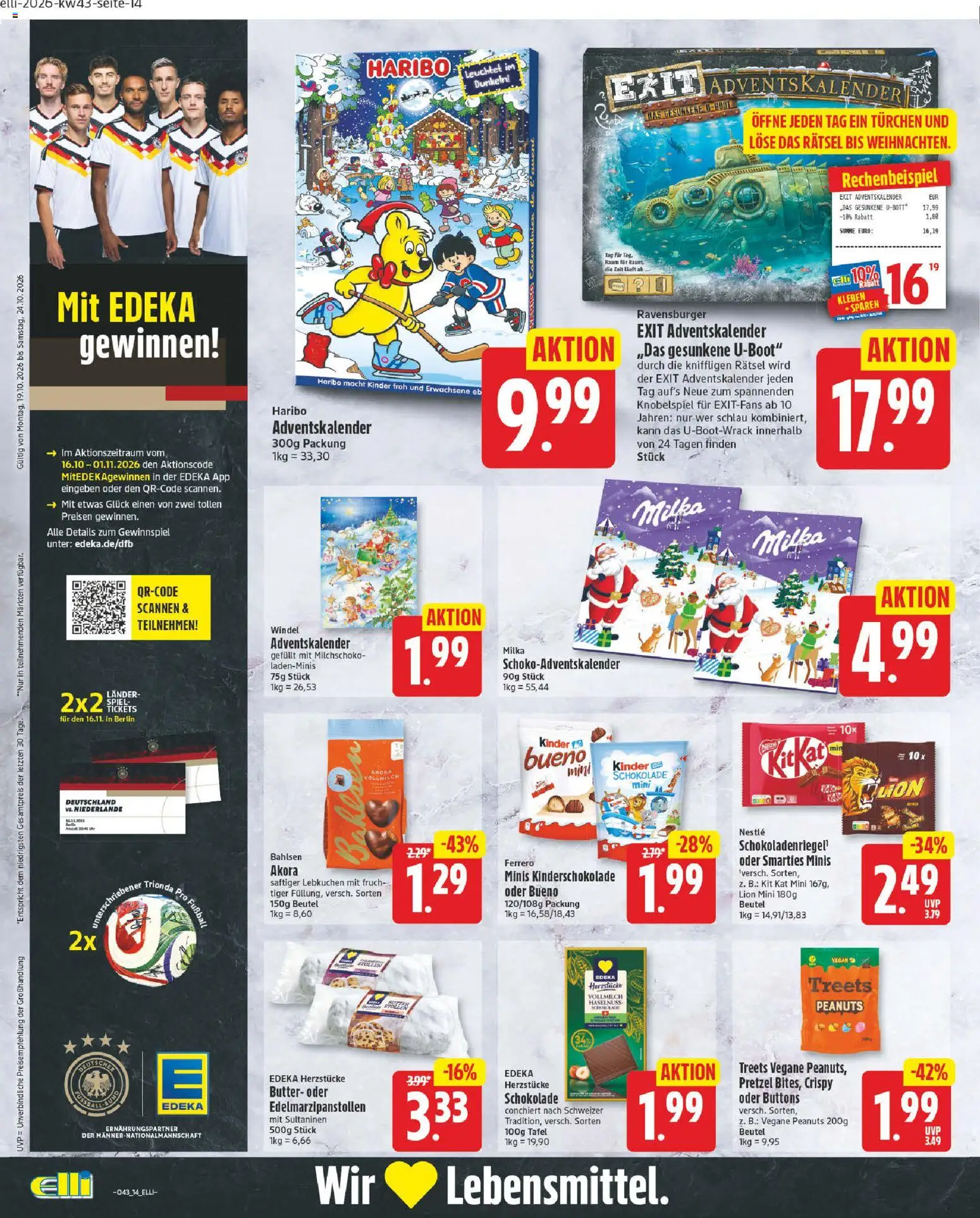 Elli Markt Prospekt Gütersloh – gültig ab 19.10.2026 | Seite: 14 | Produkte: Haribo, Schokolade, Smarties, Milka