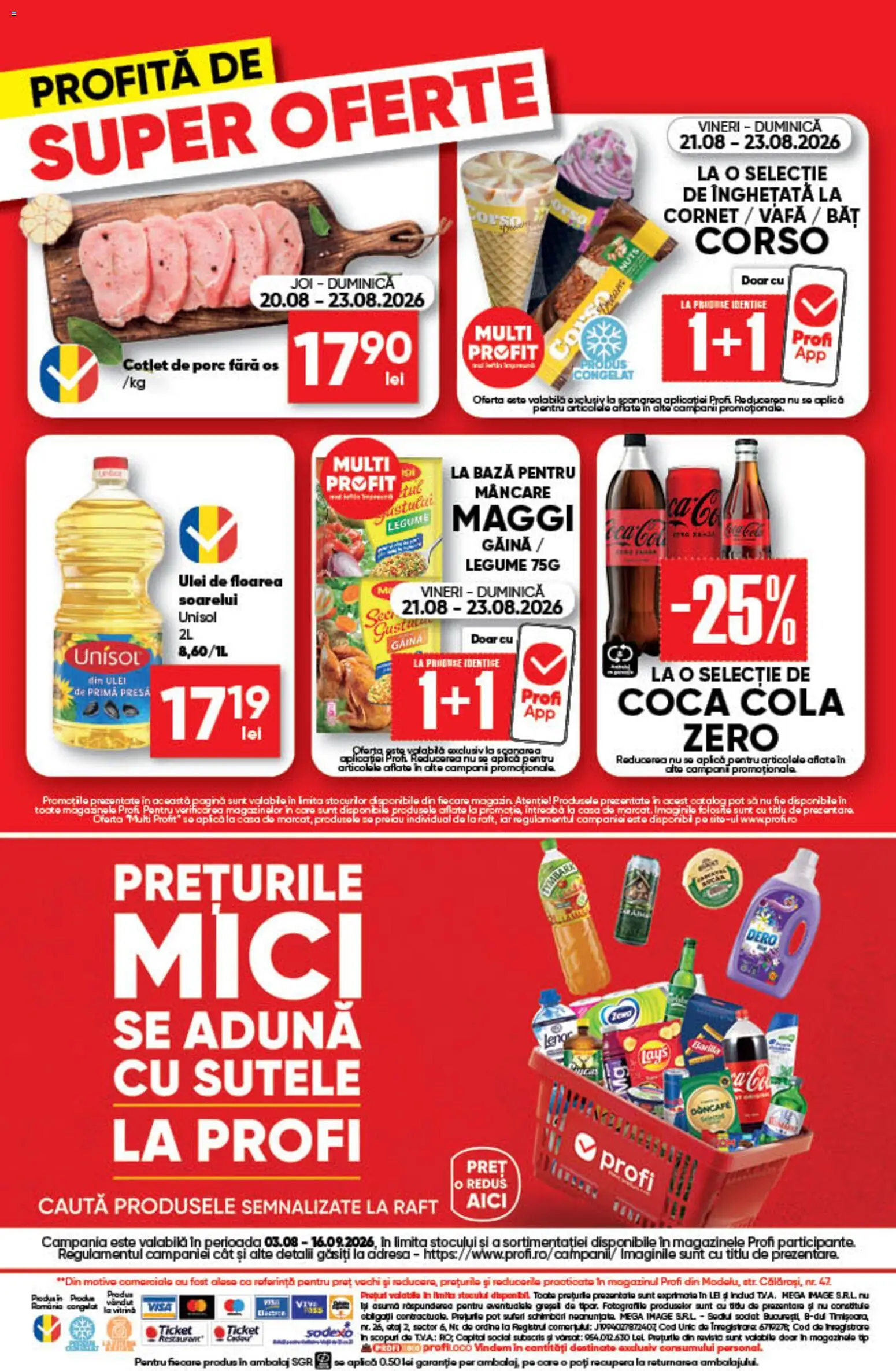 Noul catalog Profi – valabil de la 20.08.2026 | Pagină: 13 | Produse: Presă, Ulei de floarea soarelui, Tip, Legume