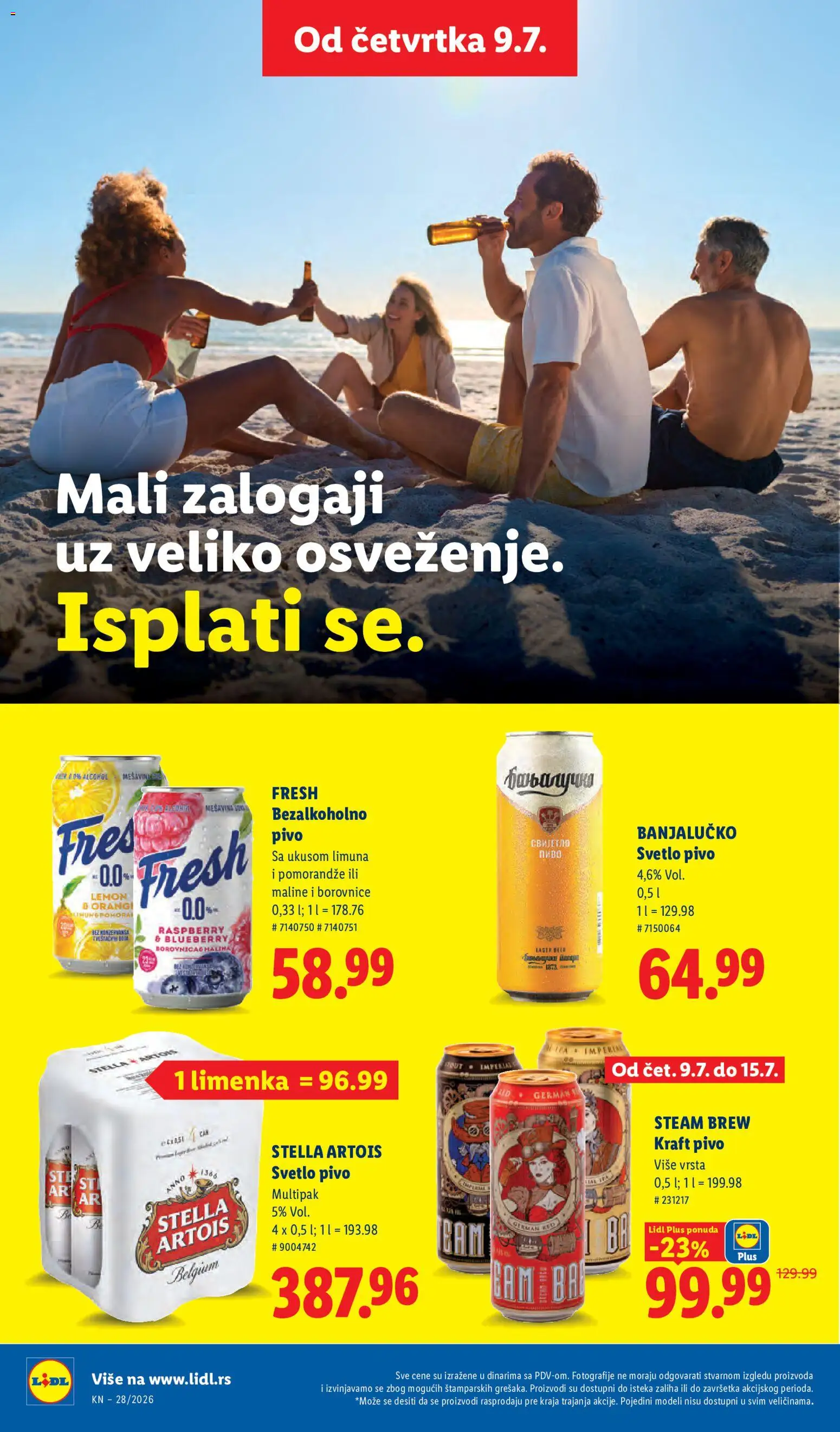 Lidl katalog - važi od 09.07.2026 | Strana: 48 | Proizvode: Stella Artois, Pivo