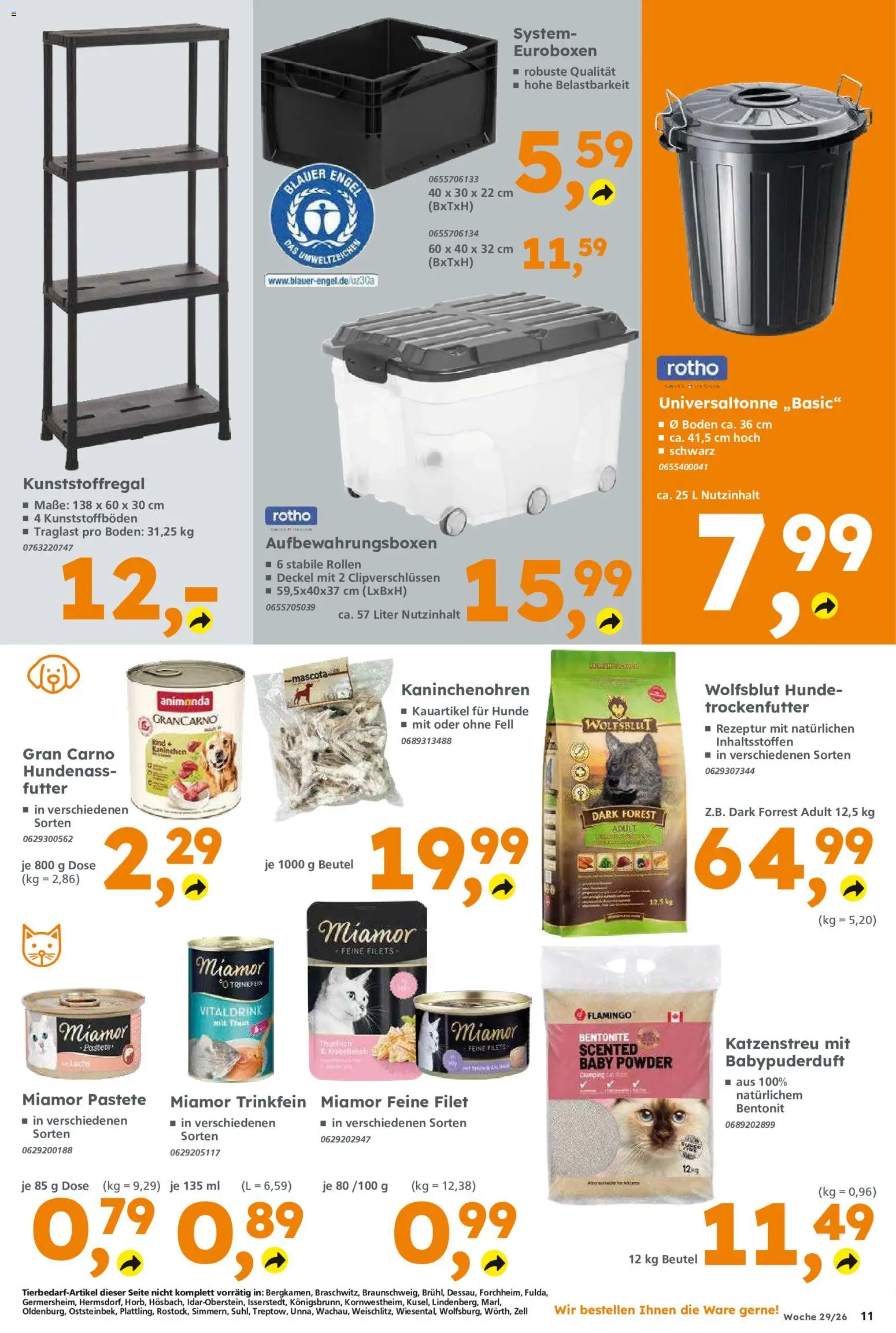 Globus Baumarkt Prospekt – gültig ab 13.07.2026 | Seite: 11 | Produkte: Kaninchen