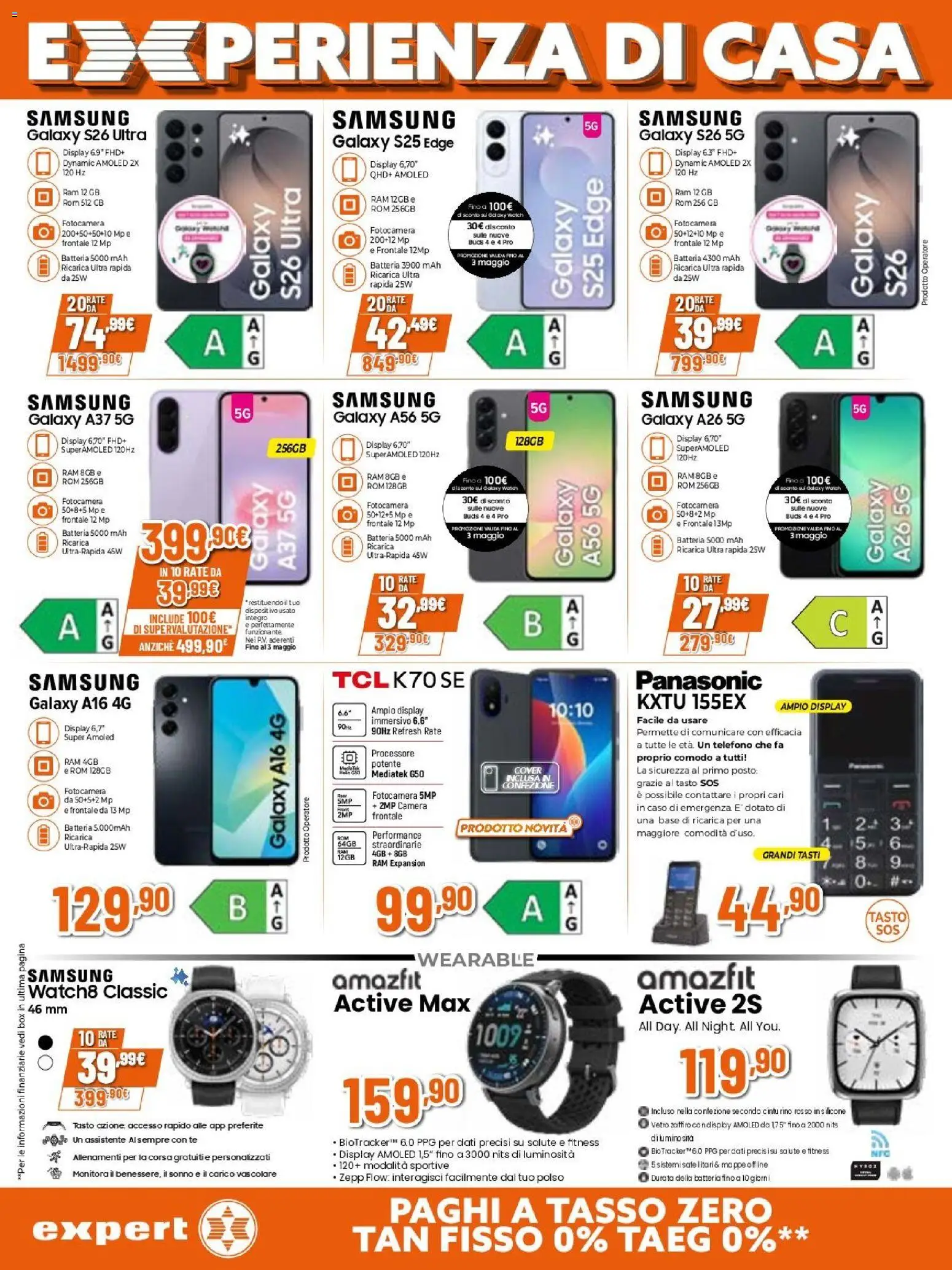 Volantino Expert del 23.04.2026 | Pagina: 26 | Prodotti: Fotocamera, Silicone, Batteria, Samsung