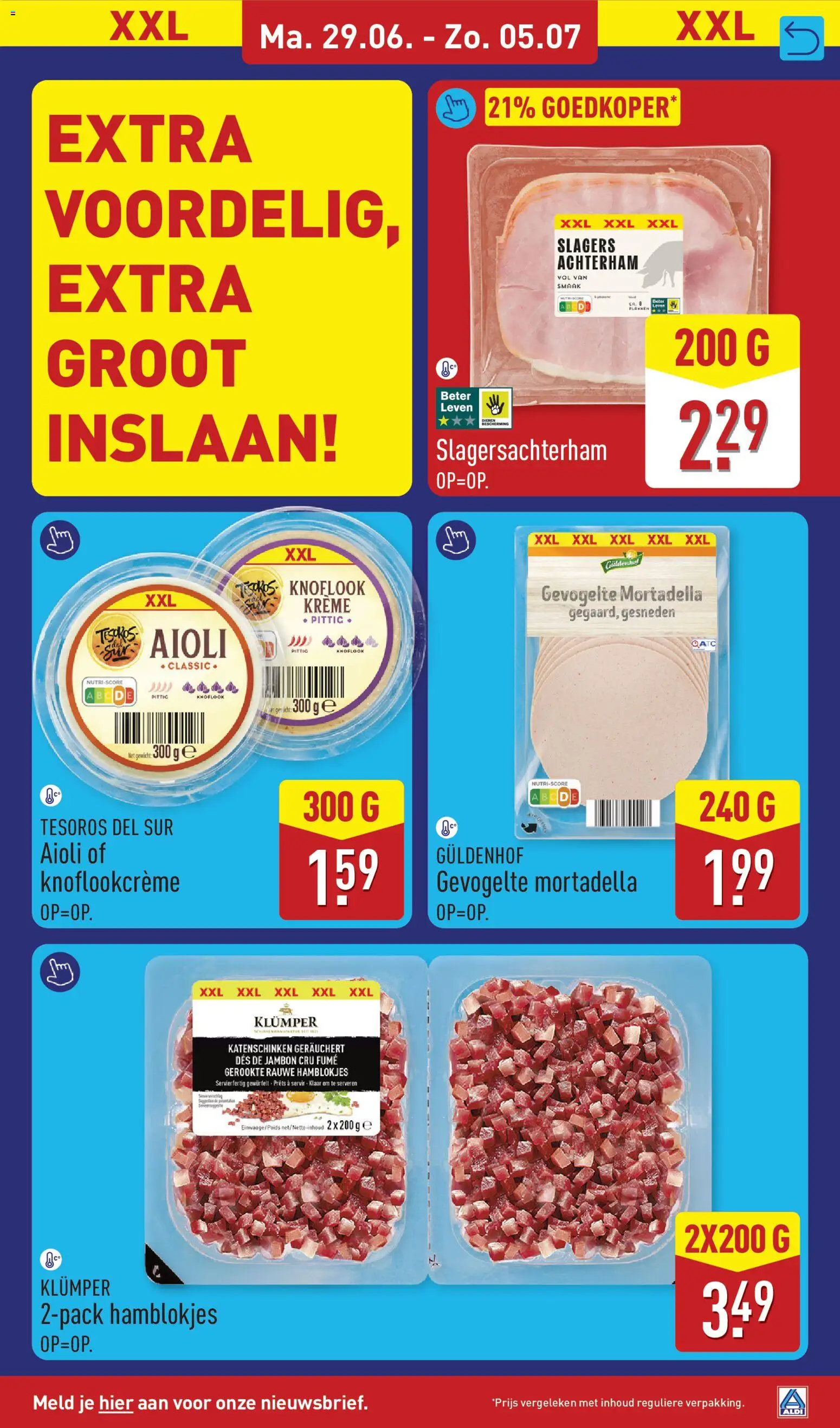 {H1} | Pagina: 21 | Producten: Ham, Dip, Tortazsele, Knoflook