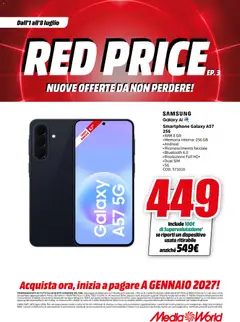 Anteprima del volantino Media World volantino valido a partire dal 01/07/2026 | Pagina: 26 | Prodotti: Samsung Galaxy, Smartphone, Samsung