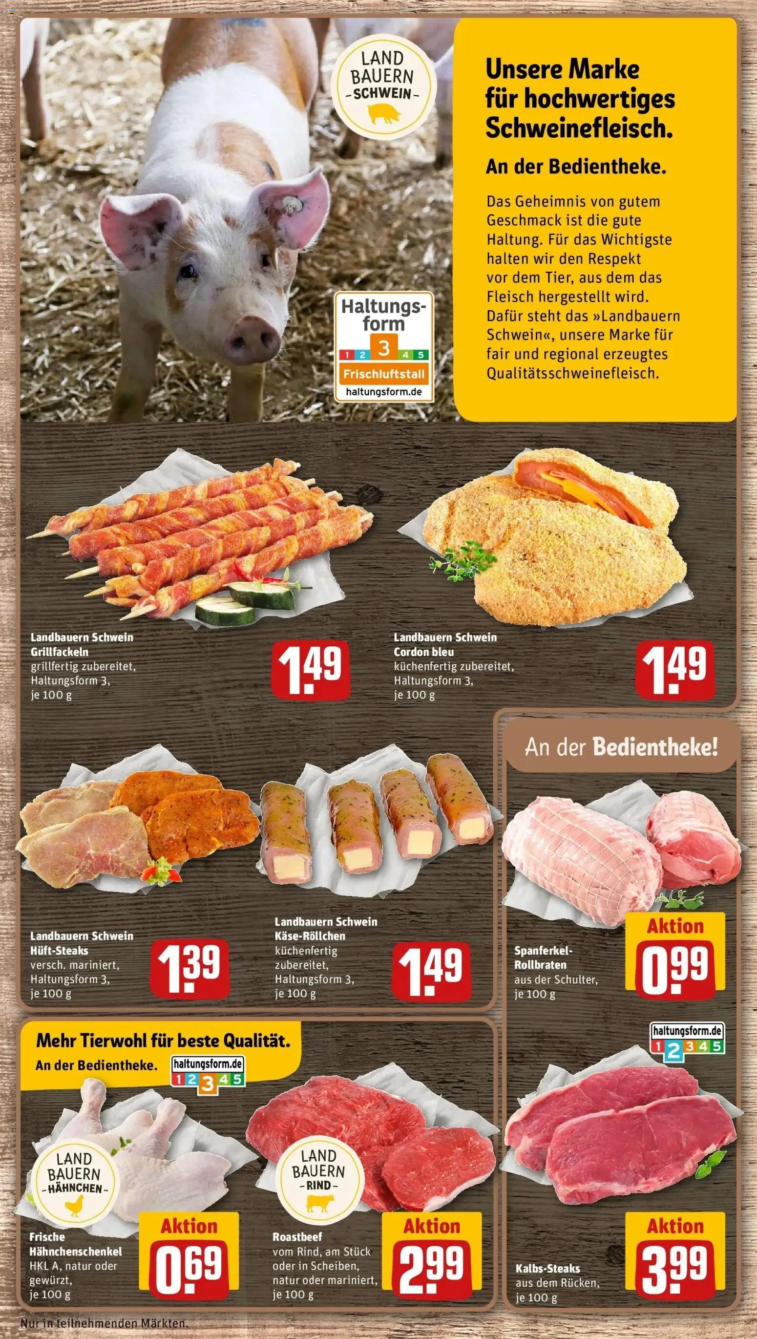 REWE Prospekt ab 07.09.2026 zum Blättern » Angebote | Seite: 8 | Produkte: Hahnchen, Hahnchenschenkel, Roastbeef, Fleisch