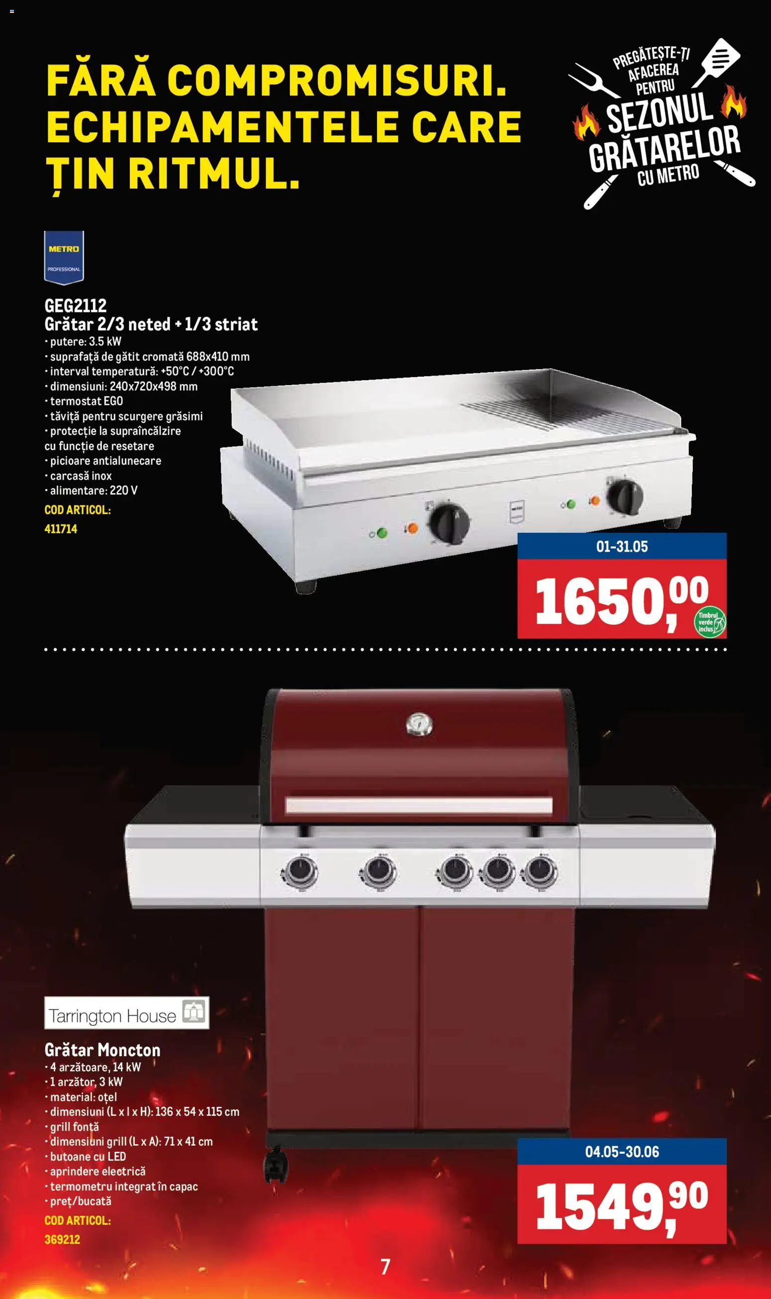 Noul catalog Metro – valabil de la 01.05.2026 | Pagină: 7 | Produse: Grill, Termometru, Grătar, Babak