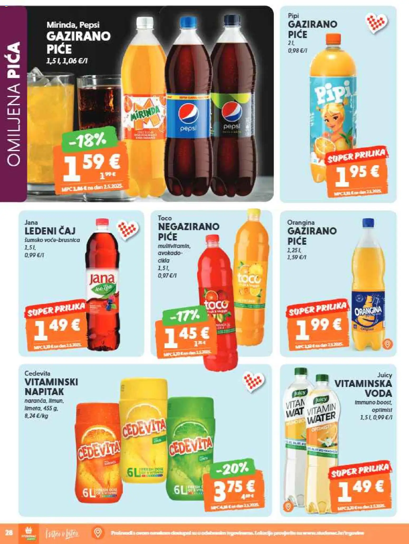 Studenac katalog | vrijedi od 17.06.2026 | Stranica: 28 | Proizvodi: Čaj, Avokado, Voda, Cedevita