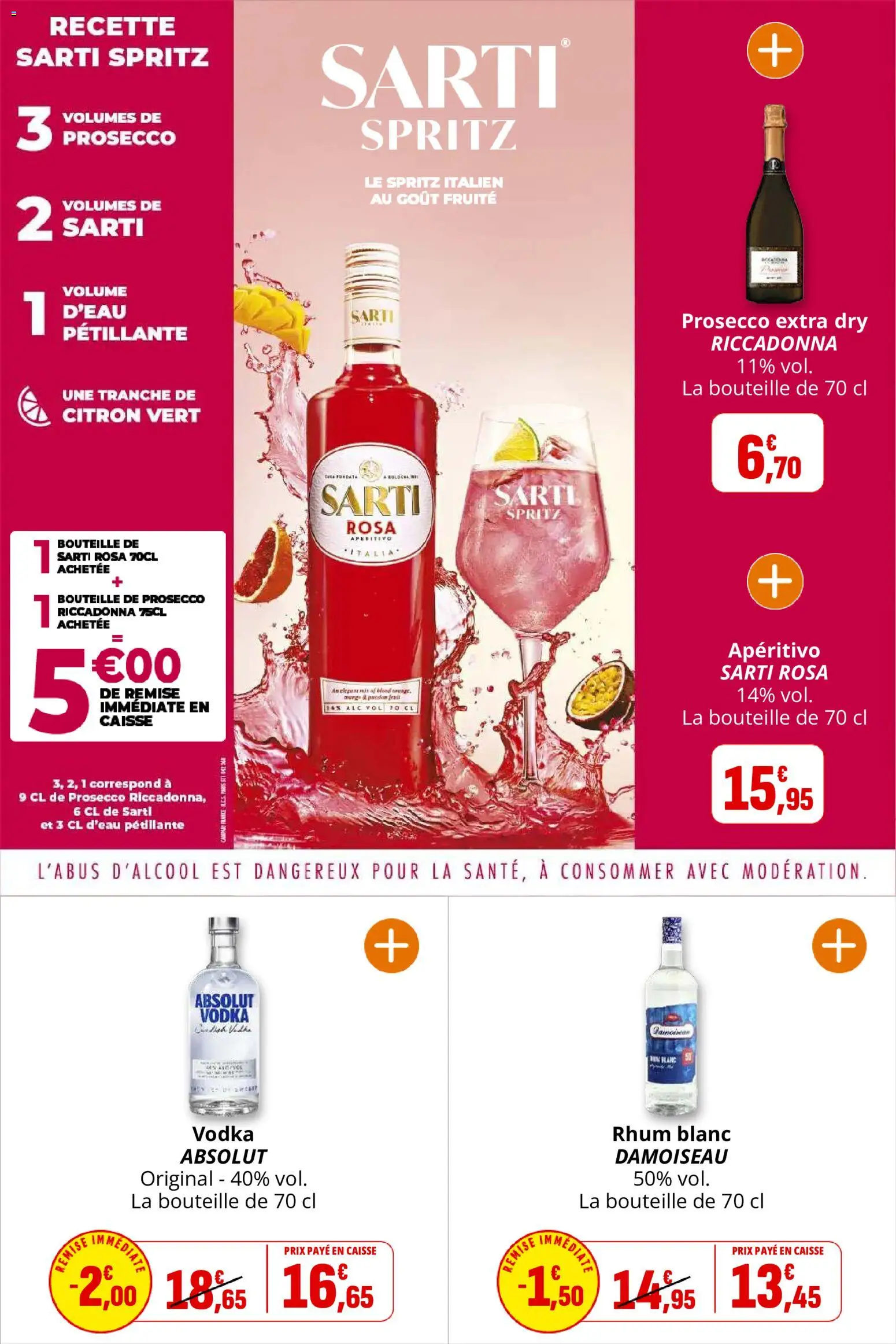 {H1} | Page: 36 | Produits: Vodka, Citron vert, Rhum, Prosecco