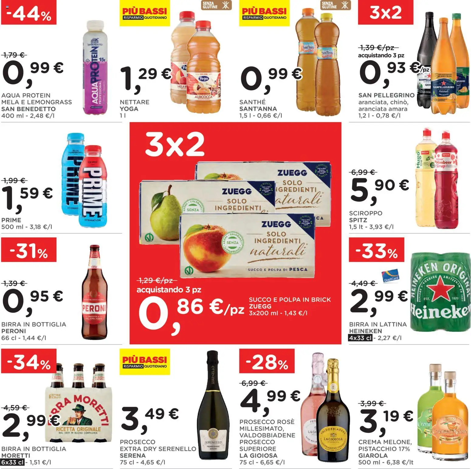 Volantino Poli del 22.04.2026 | Pagina: 24 | Prodotti: Crema, Succo, Prosecco, Pesca
