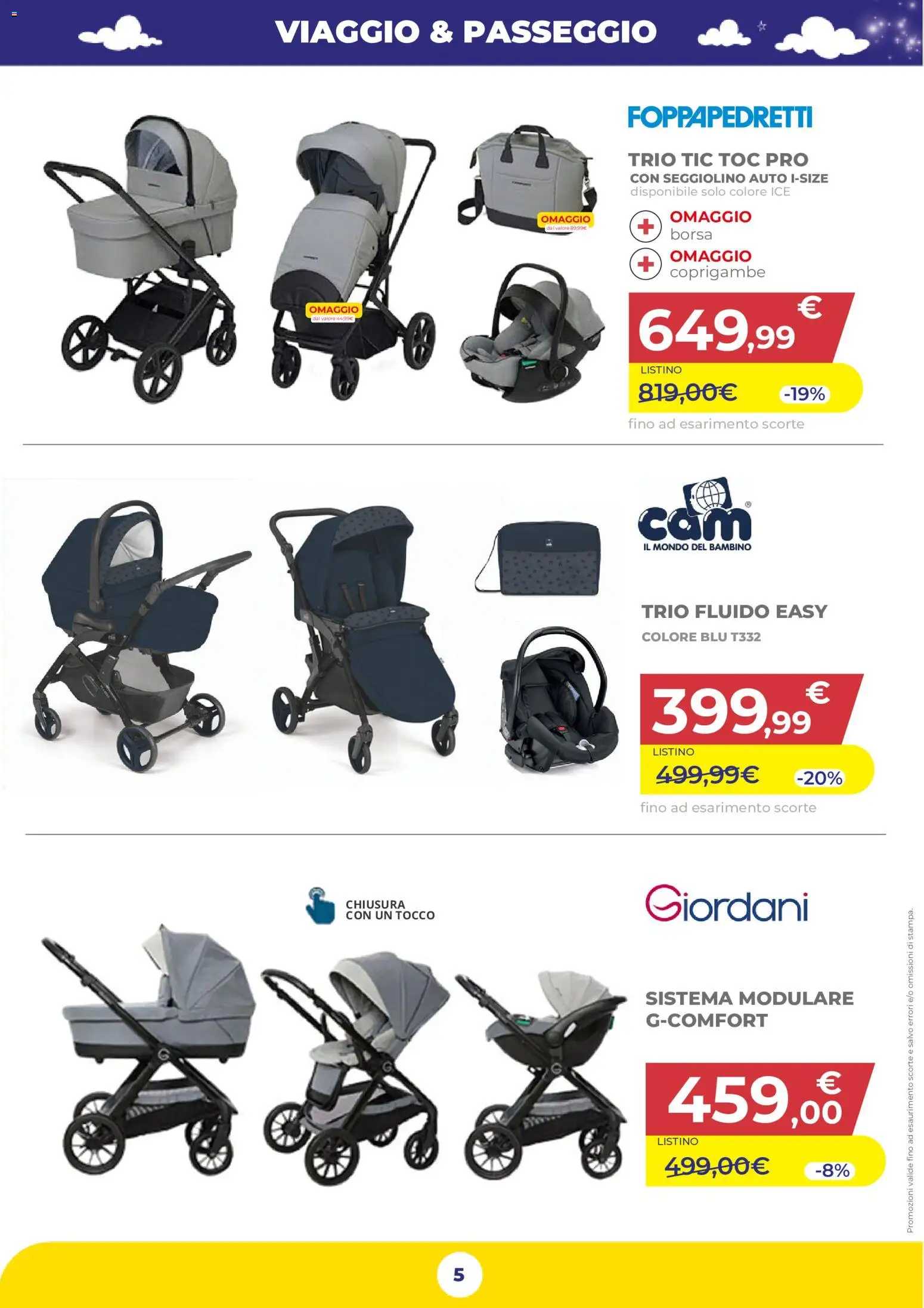 Volantino Toys Center del 29/10/2026 | Pagina: 5 | Prodotti: Seggiolino, Borsa