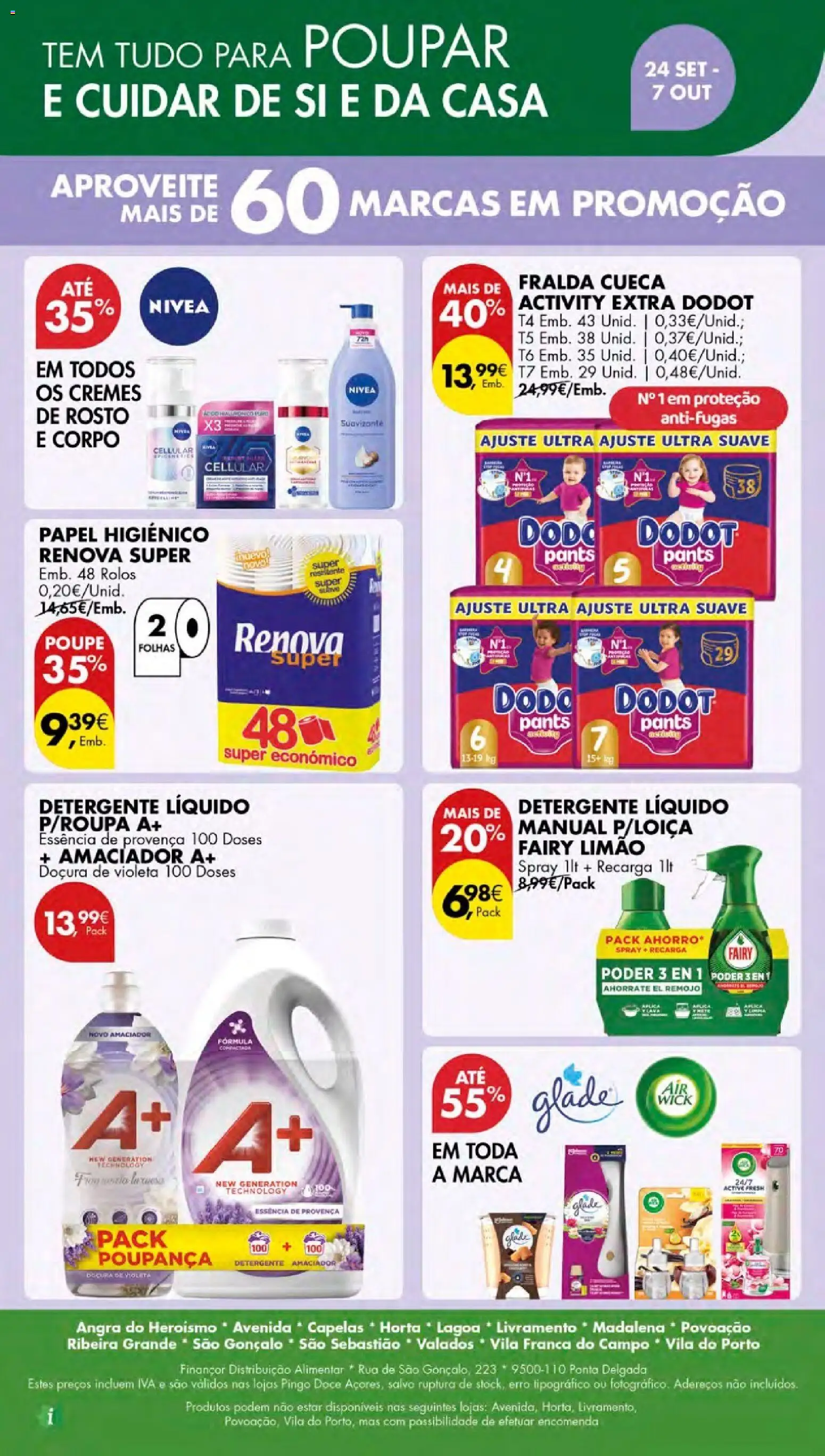 Pingo Doce Cuidados Pessoais e para o Lar │ válido de 24/09/2026 | Página: 28 | Produtos: Papel higiénico, Detergente