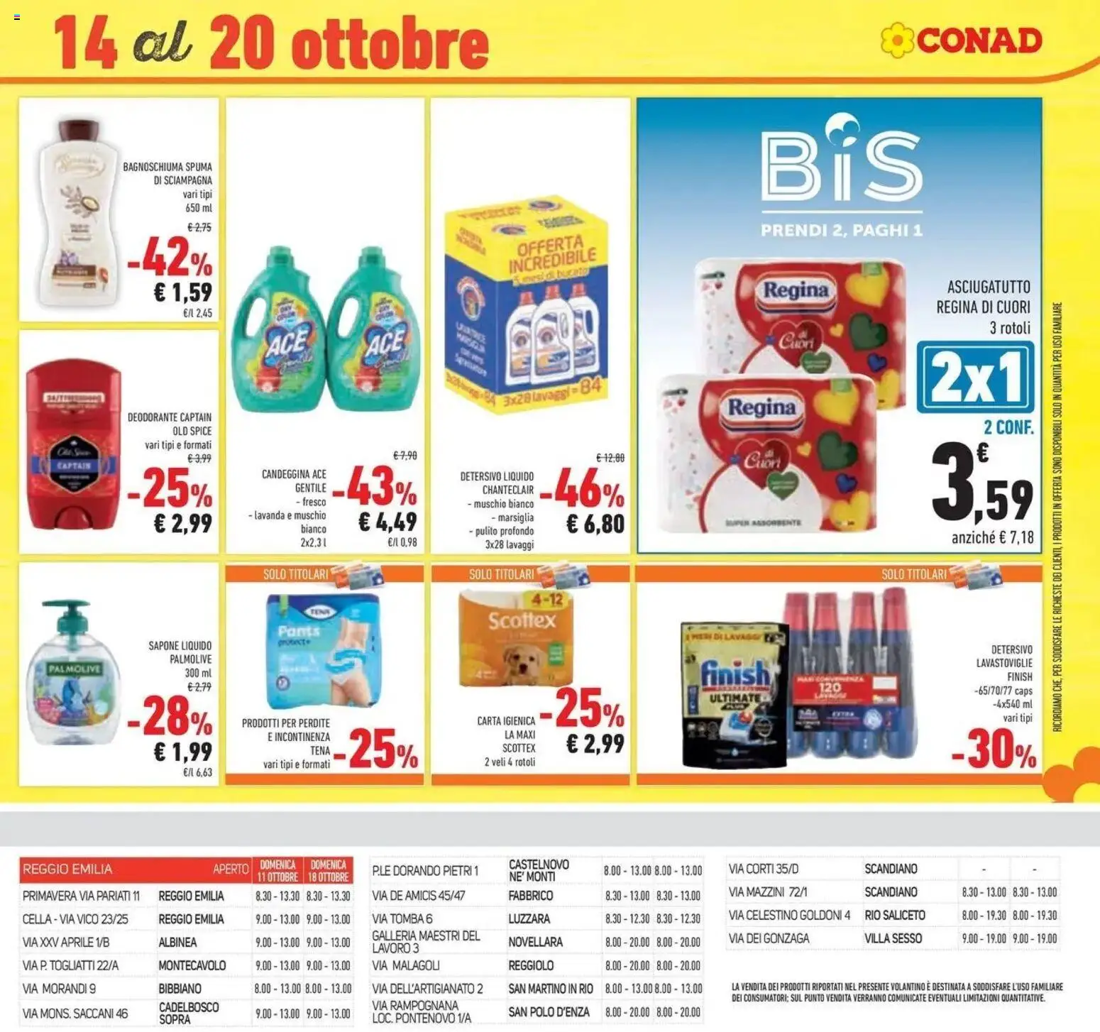 Volantino Conad del 07/10/2026 | Pagina: 53 | Prodotti: Tè, Lavastoviglie, Asciugatutto, Lavanda