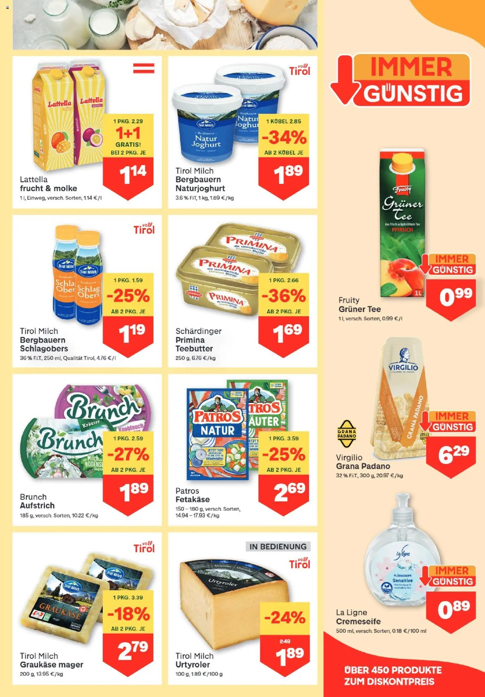 MPREIS Altenmarkt im Pongau gültig ab 29.10.2026 | Seite: 5 | Produkte: Pfirsich, Milch, Joghurt, Tee