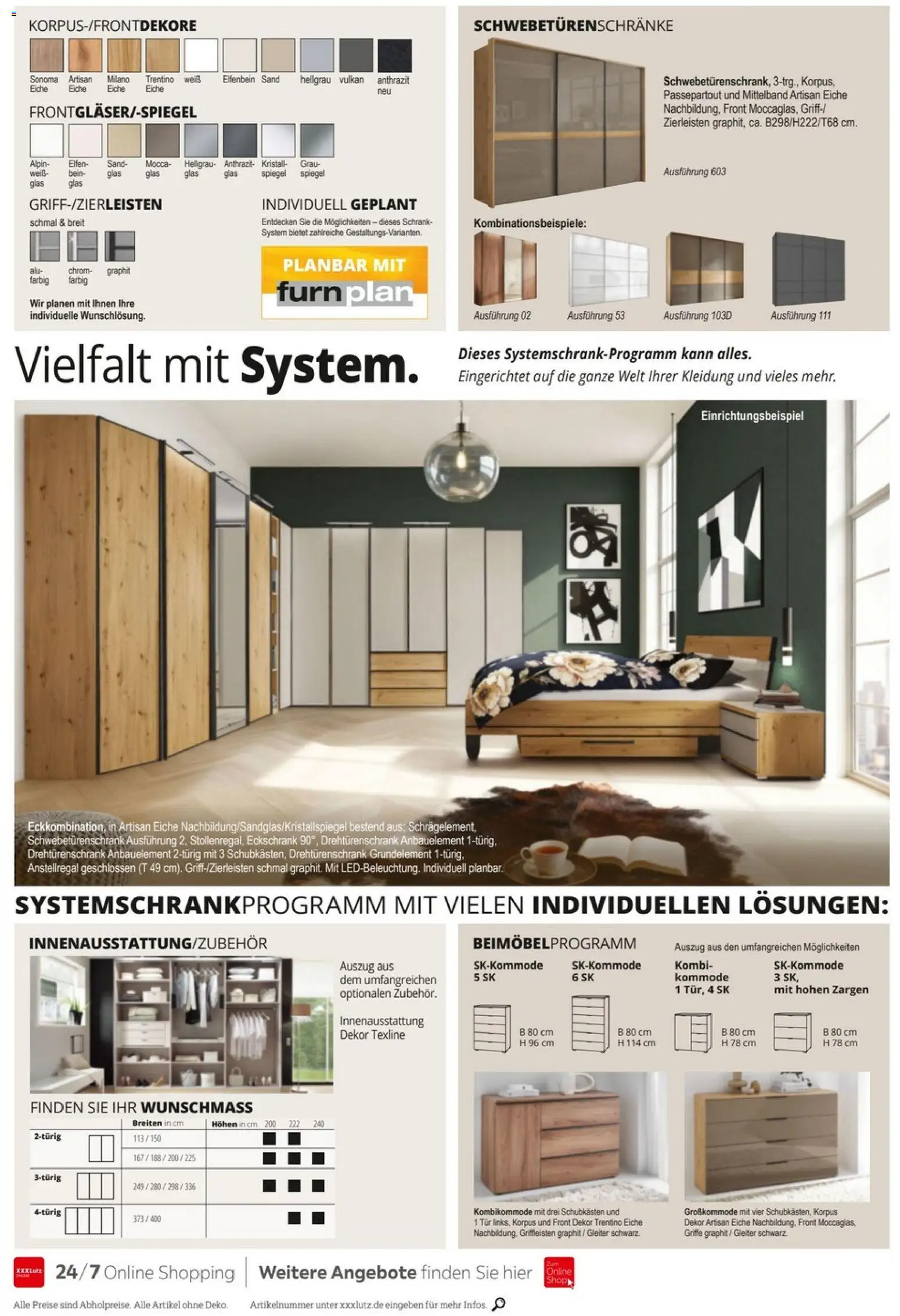 XXXLutz Schlafen Spezial – gültig ab 25.07.2026 | Seite: 18 | Produkte: Drehtürenschrank, Schrank, Spiegel, Tür