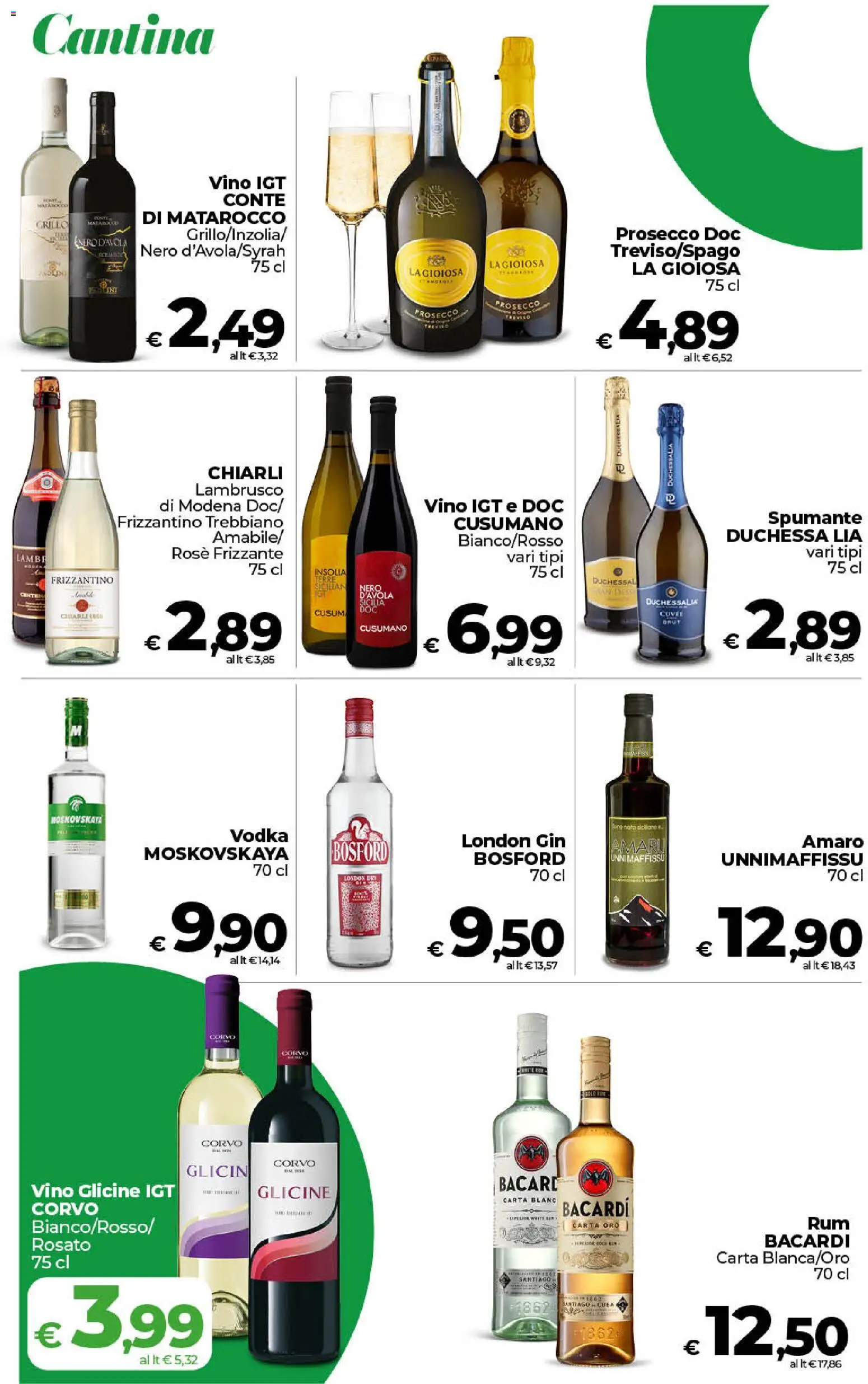 Volantino COOP del 31/07/2026 | Pagina: 16 | Prodotti: Vodka, Prosecco, Vino, Spumante