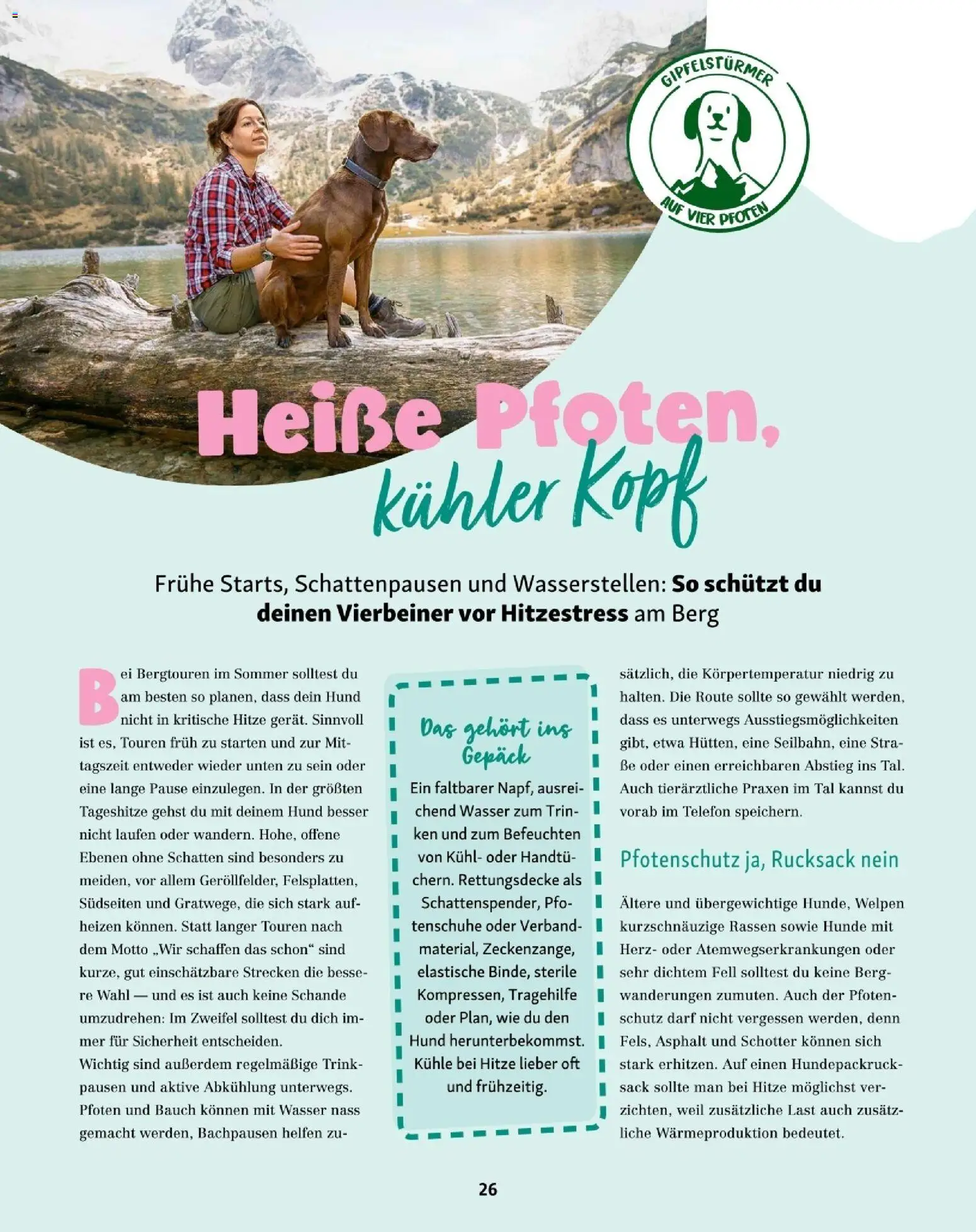 Fressnapf Friends 07,08/26 gültig ab 01.07.2026 | Seite: 26 | Produkte: Wasser, Rucksack, Telefon