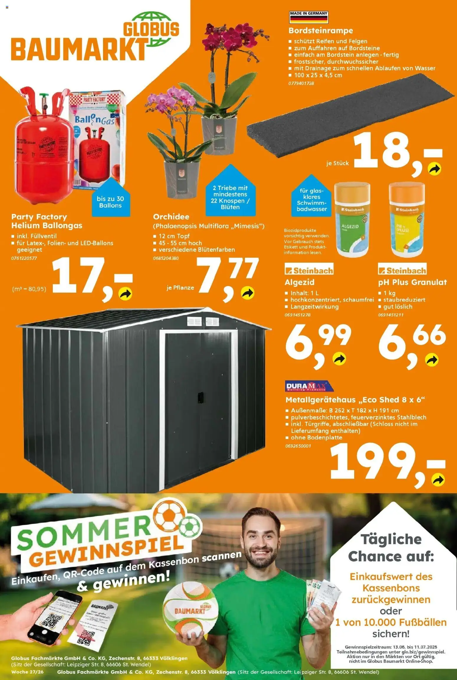 Globus Baumarkt - Globus Baumarkt: Wochenangebote – gültig ab 28.06.2026 | Seite: 16 | Produkte: Orchidee, Wasser
