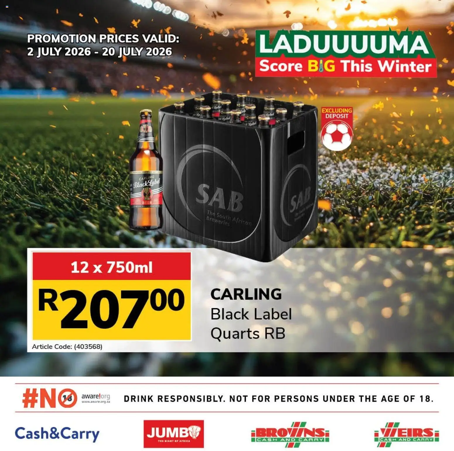 Jumbo Jumbo Laduuuuma Liquor Specials Supermarkets Deals July 2026 — page 9 of 11