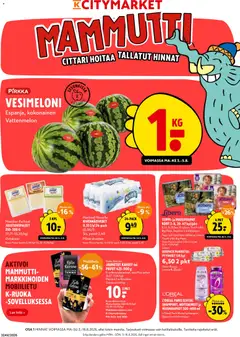K-Citymarket-mainoslehti voimassa 03/08/2026 alkaen