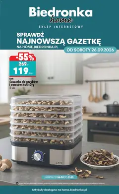 Pogląd oferty "Biedronka gazetka - Home" - ważna od 26.09.2026