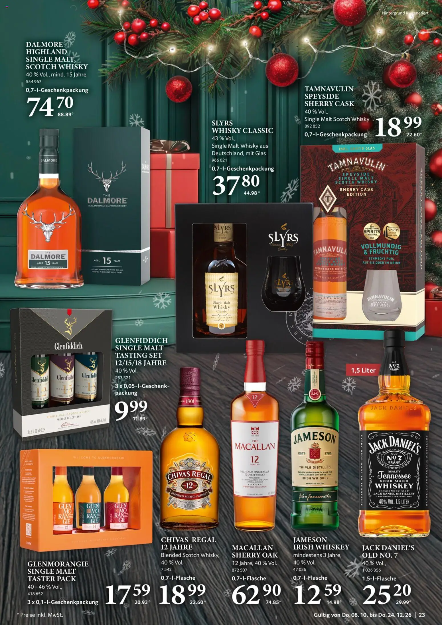 Selgros Feine Geschenke – gültig ab 08.10.2026 | Seite: 23 | Produkte: Whisky, Regal, Whiskey, Eis