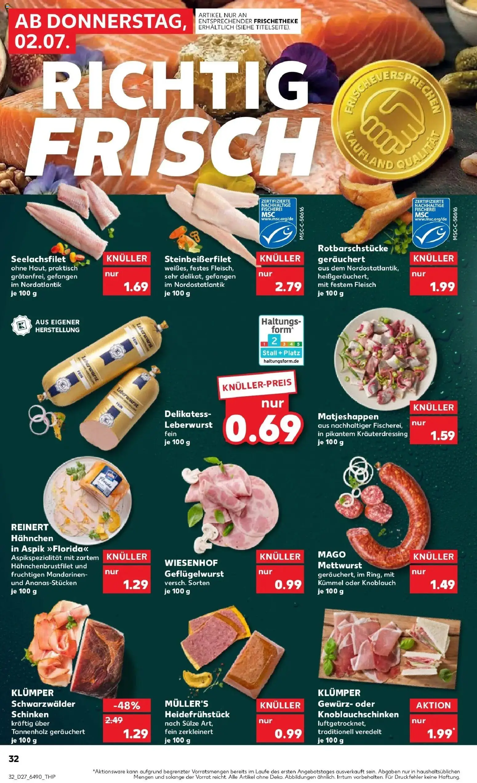 Kaufland Prospekt Frankfurt (Oder) – gültig ab 29.06.2026 | Seite: 43 | Produkte: Hahnchen, Mandarinen, Knoblauch, Fleisch