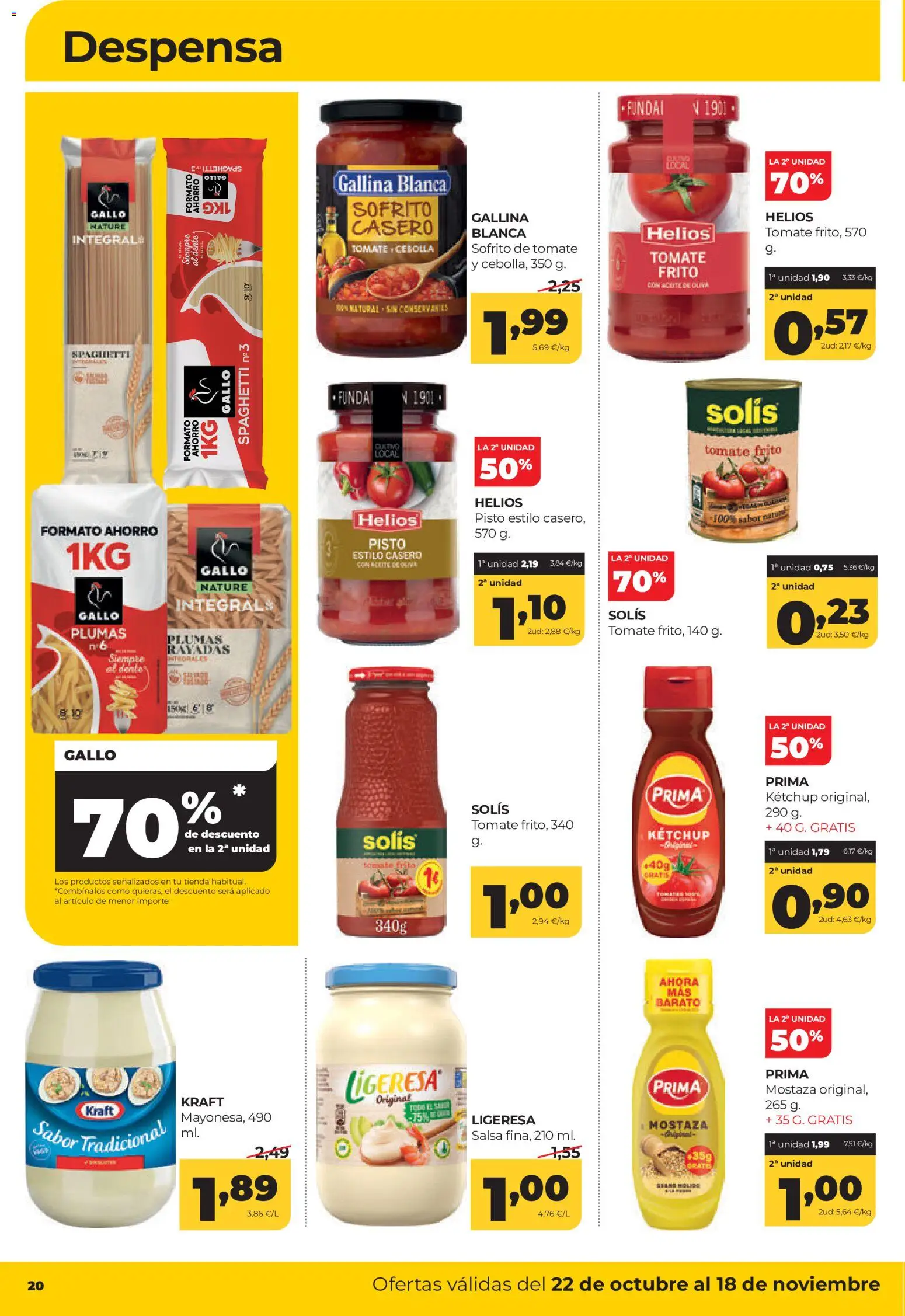 Alimerka folleto Castilla y León │ válido desde el 22/10/2026 | Página: 22 | Productos: Tomate, Cebolla, Funda, Mostaza