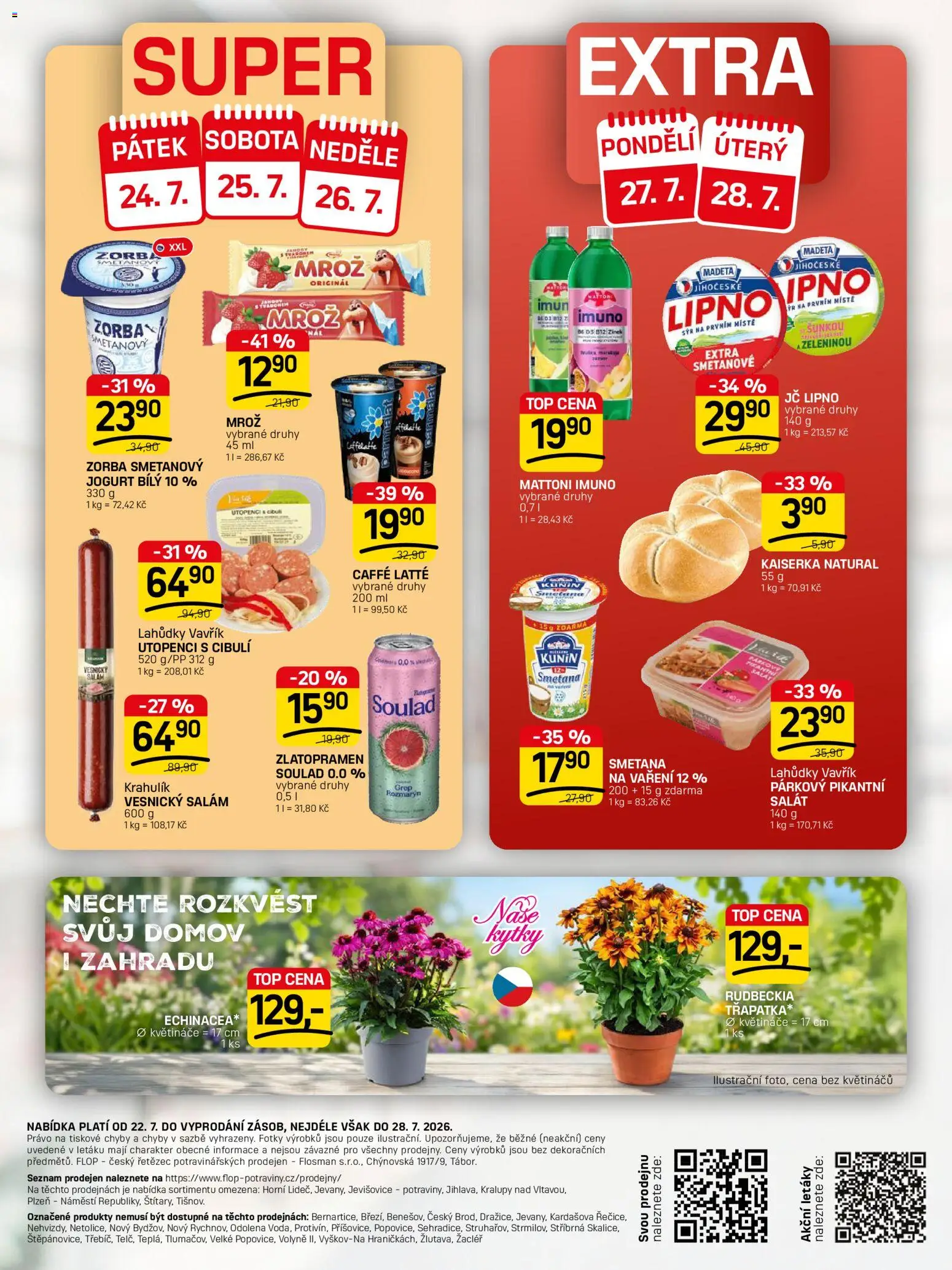 Flop leták - FlopTop od 22.07.2026 | Strana: 12 | Produkty: Kaiserka, Sýr, Utopenci, Kytky