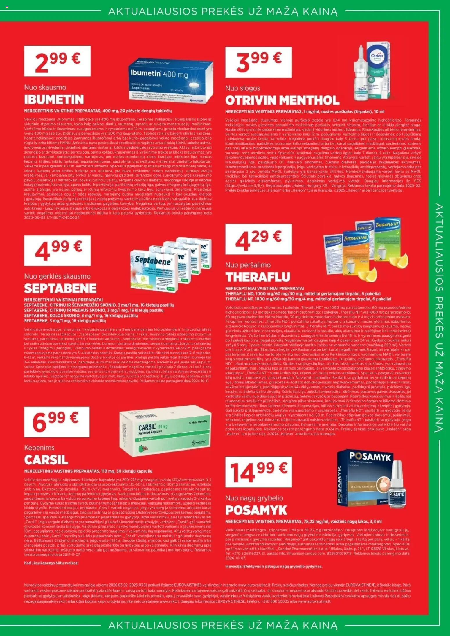 EUROVAISTINĖ akcijos nuo 2026.03.01 | Puslapis: 7 | Prekių: Kapsulės