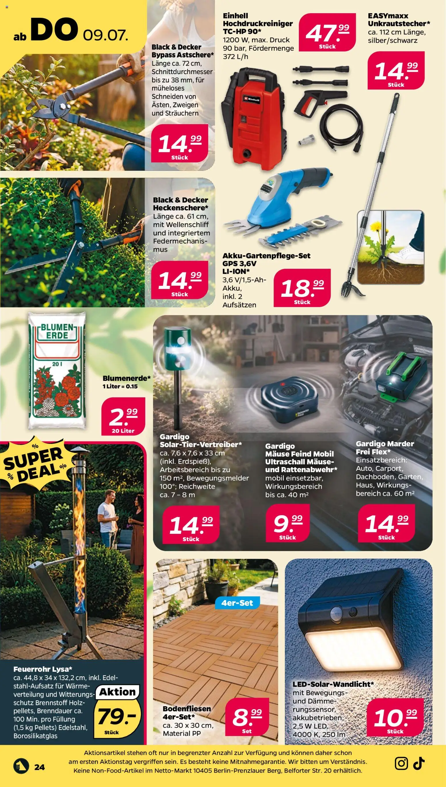 Netto Prospekt – gültig ab 06.07.2026 | Seite: 24 | Produkte: Blumen, Hochdruckreiniger